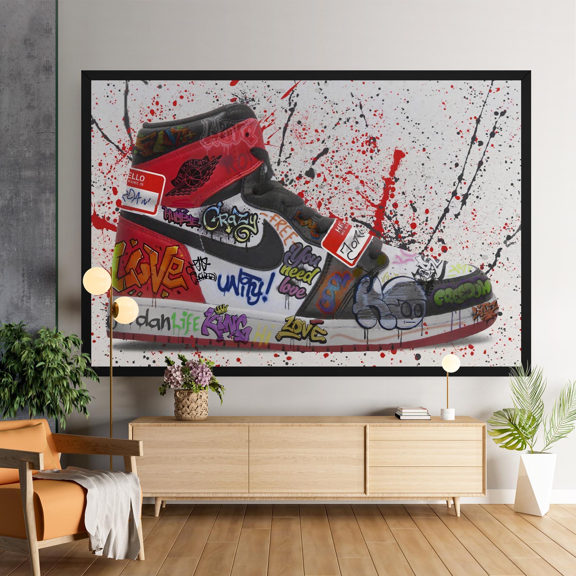 Obraz na Płótnie Jordan Drip mockup 9