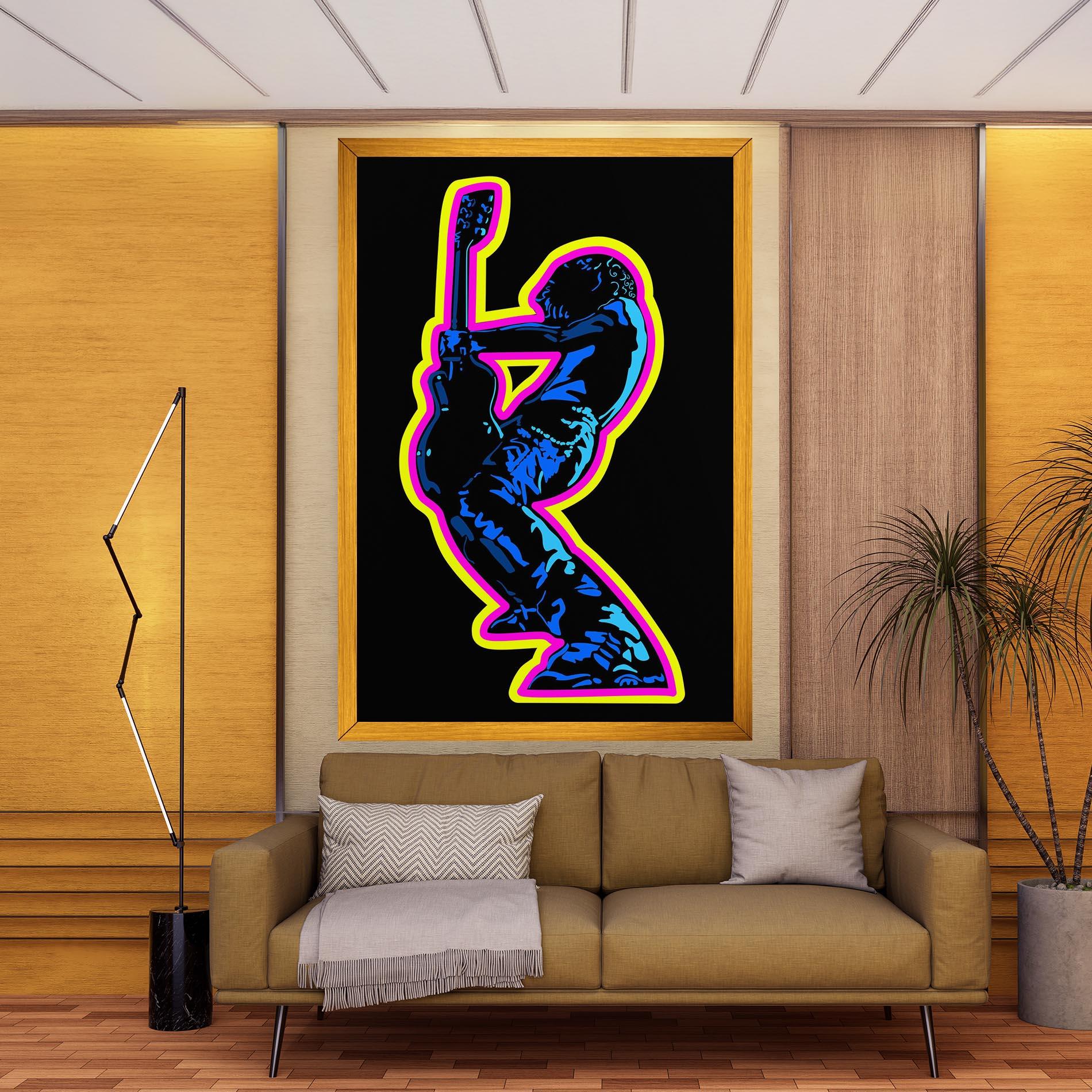 Obraz na Płótnie Guitarist Art mockup 9