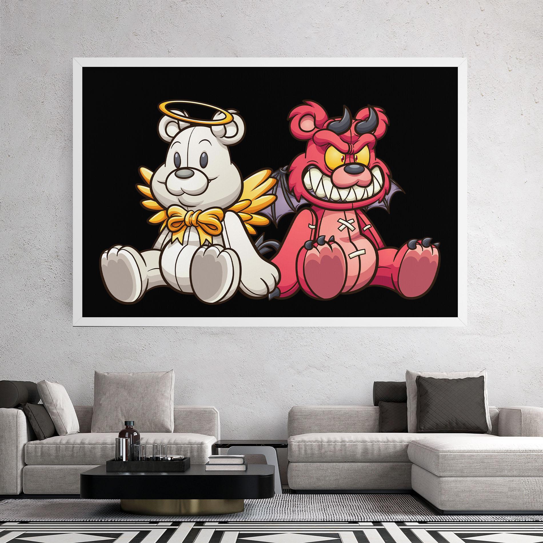 Obraz na Płótnie Angel Bear mockup 2