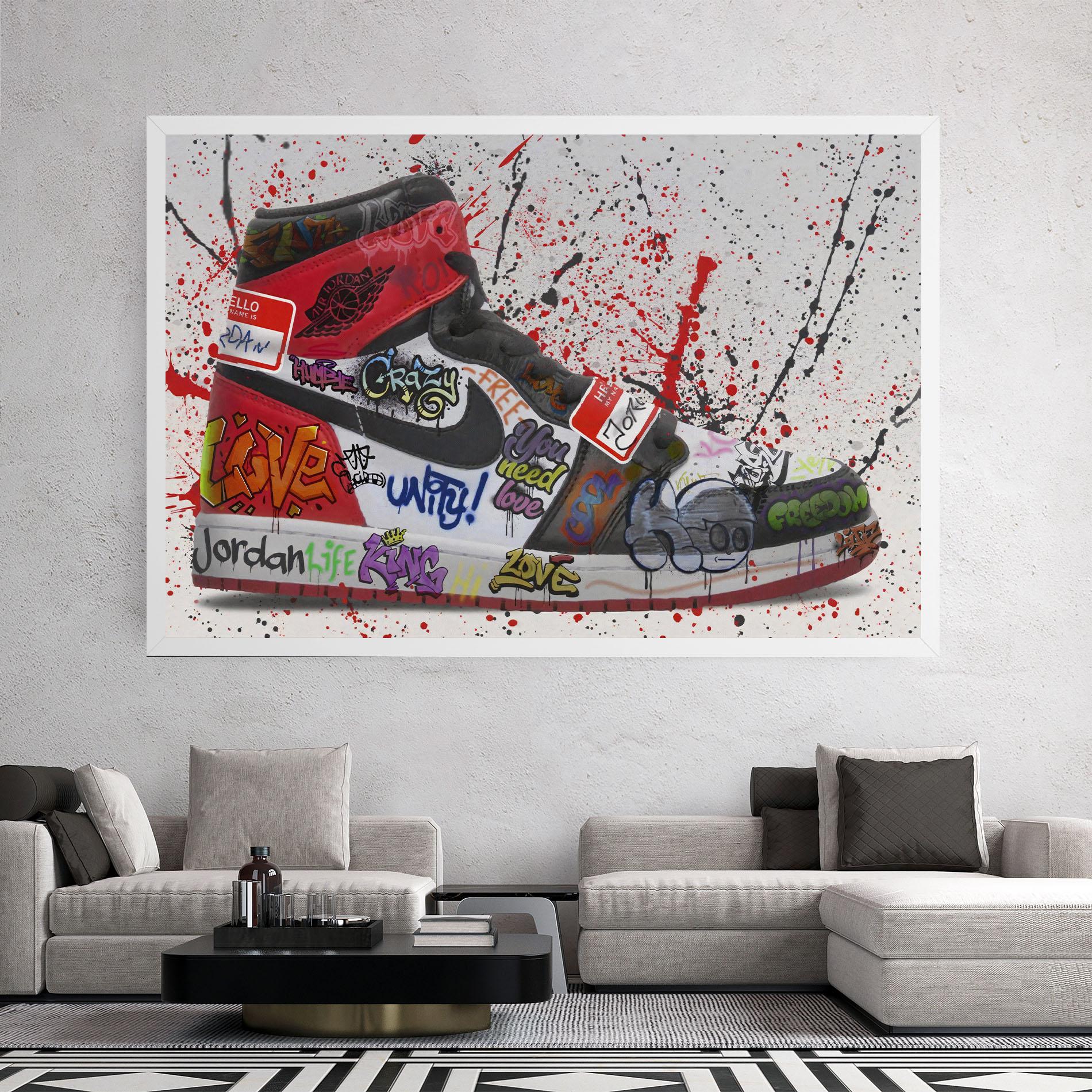 Obraz na Płótnie Jordan Drip mockup 2