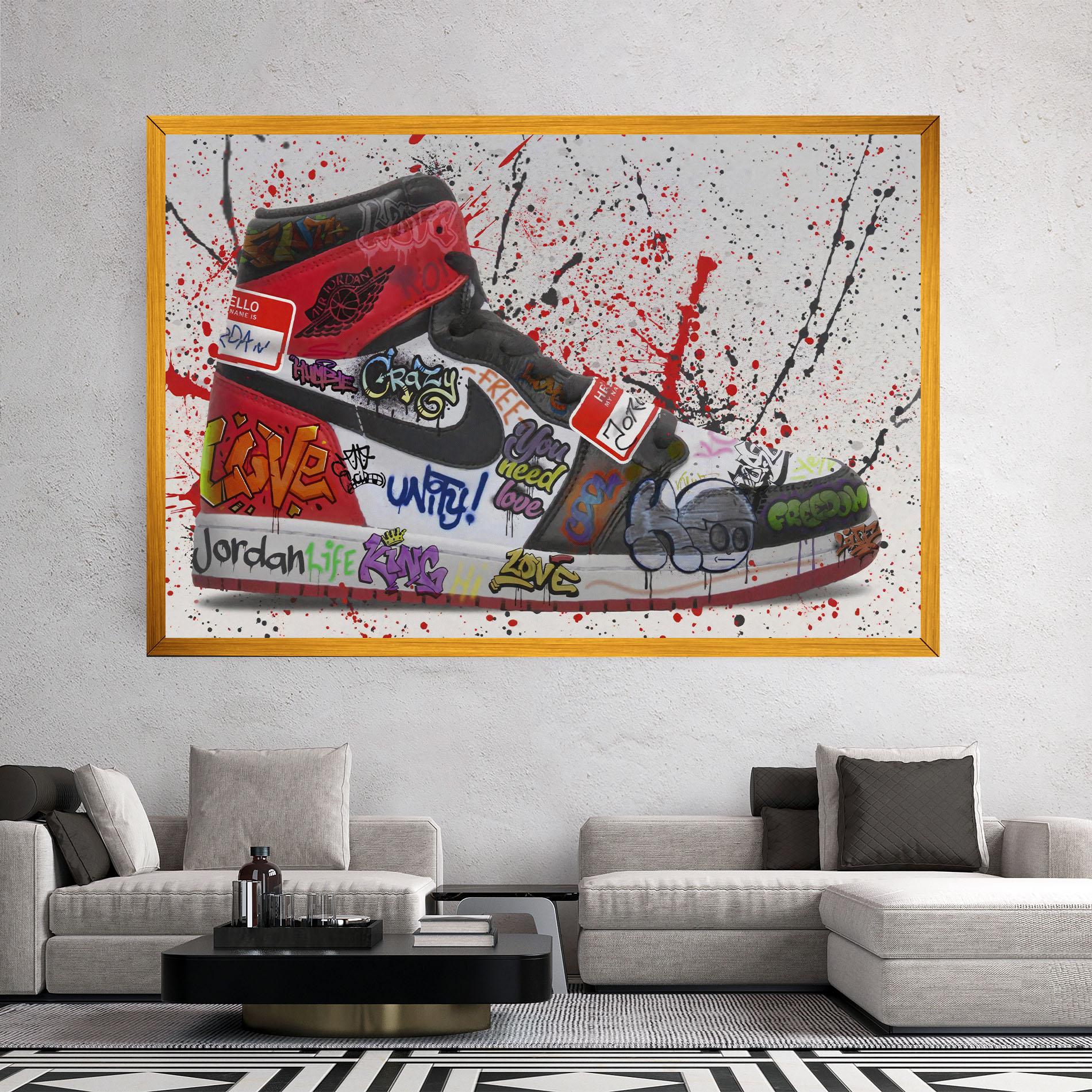 Obraz na Płótnie Jordan Drip mockup 2