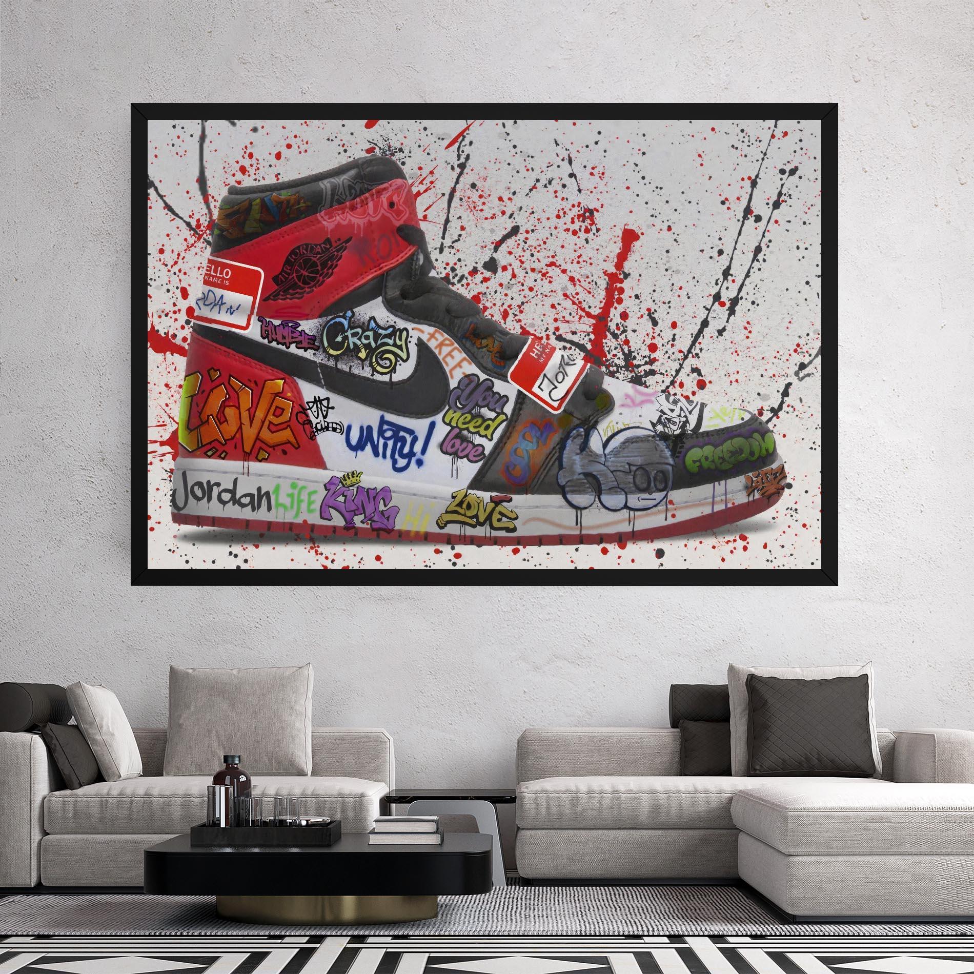 Obraz na Płótnie Jordan Drip mockup 2