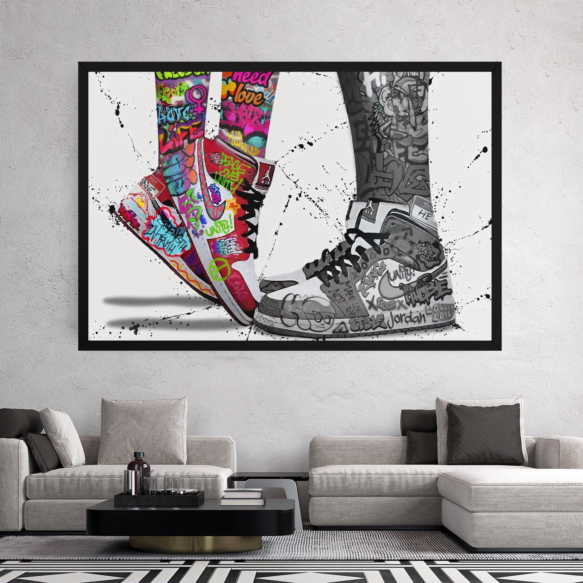 Obraz na Płótnie Love On My Toes mockup 2