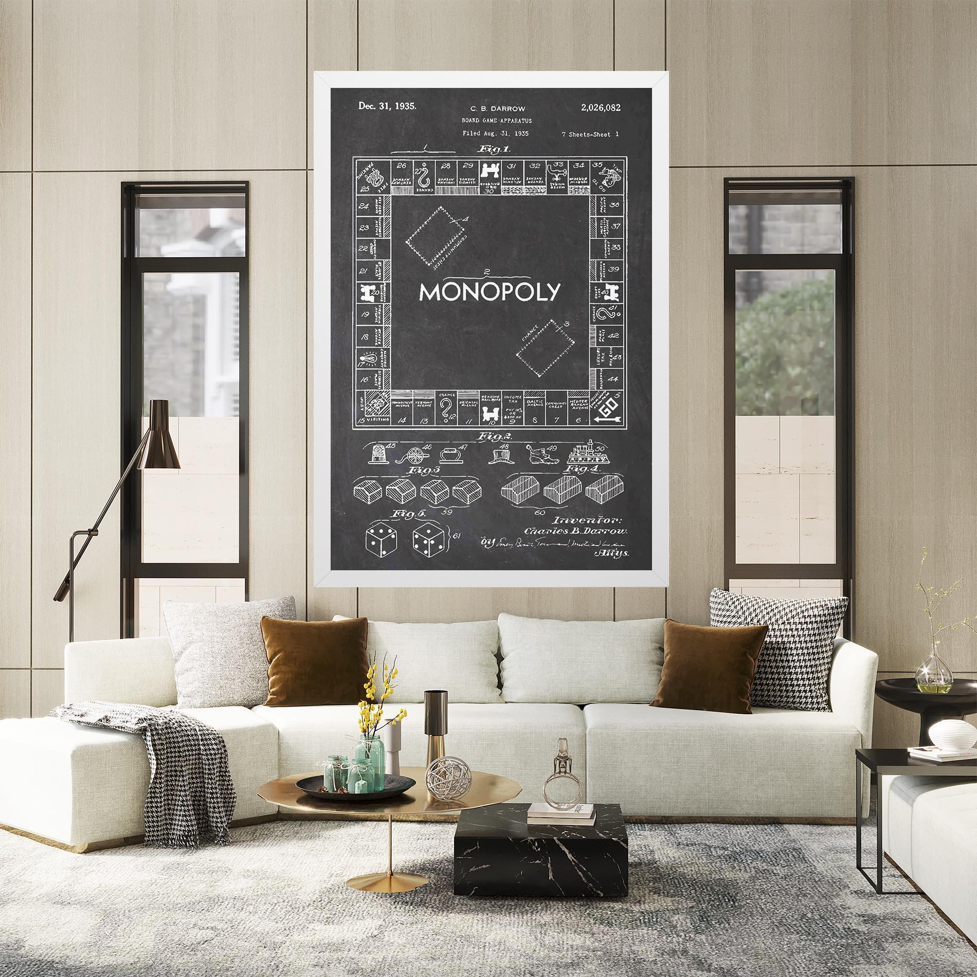 Obraz na Płótnie Monopoly Board mockup 2