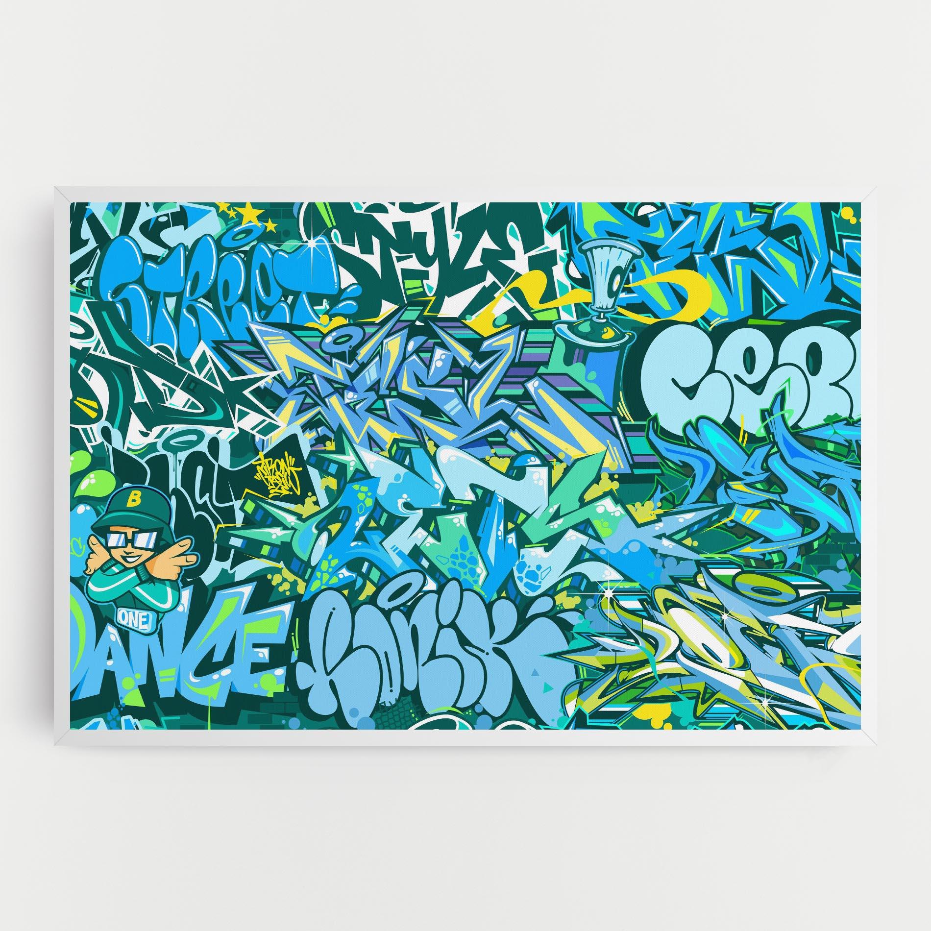 Obraz na Płótnie Be One Graffiti mockup 0