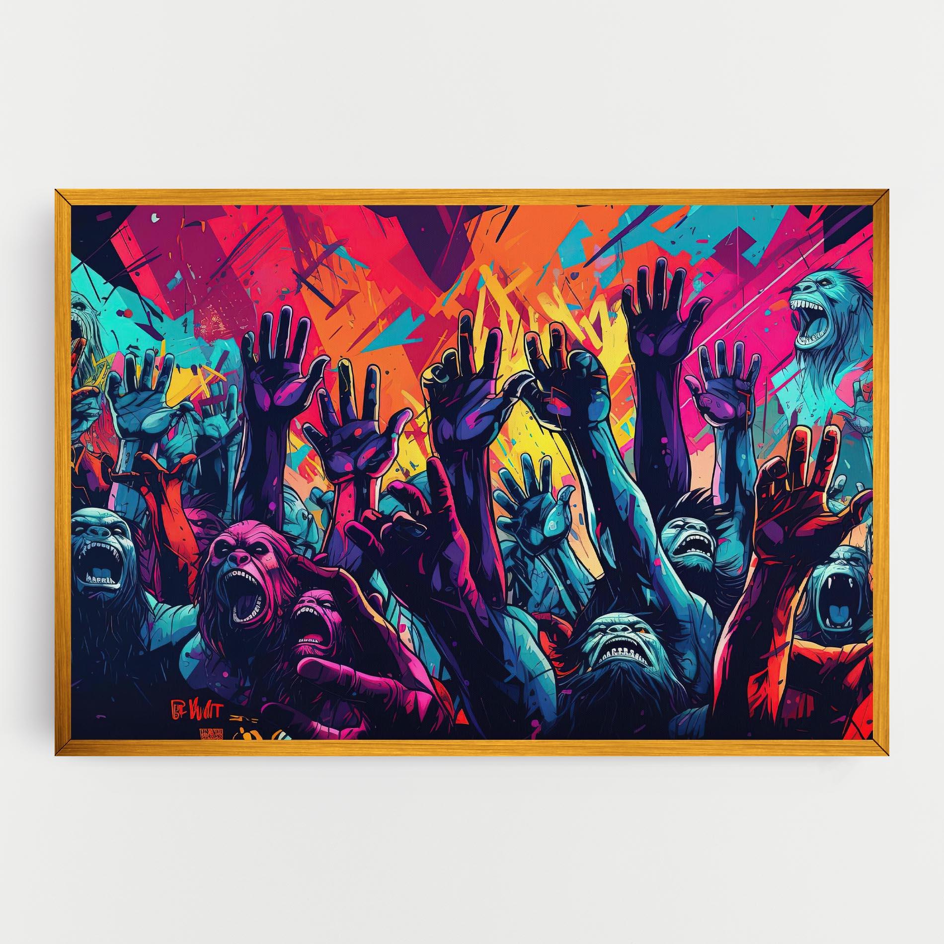 Obraz na Płótnie Graffiti Animals mockup 0