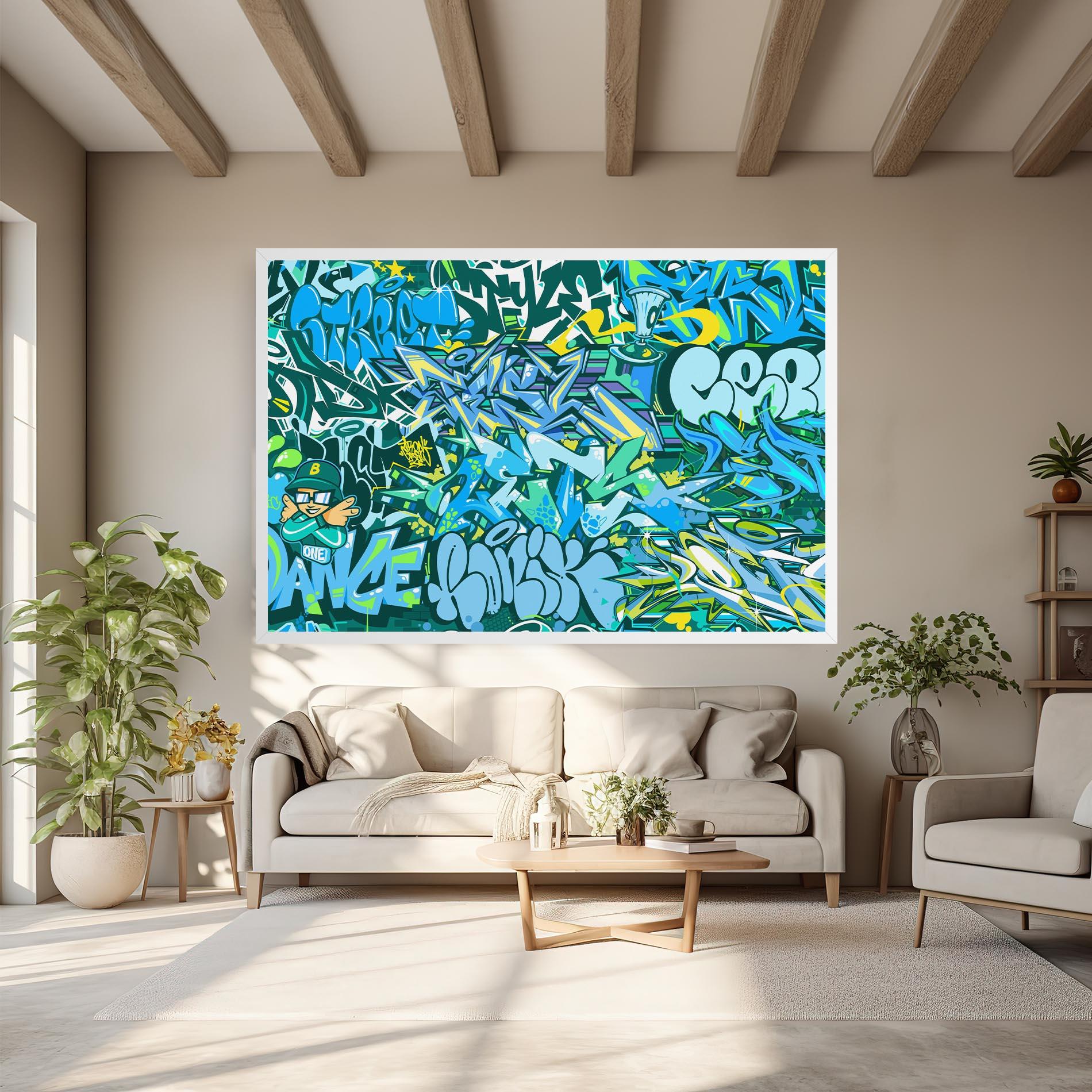 Obraz na Płótnie Be One Graffiti mockup 6