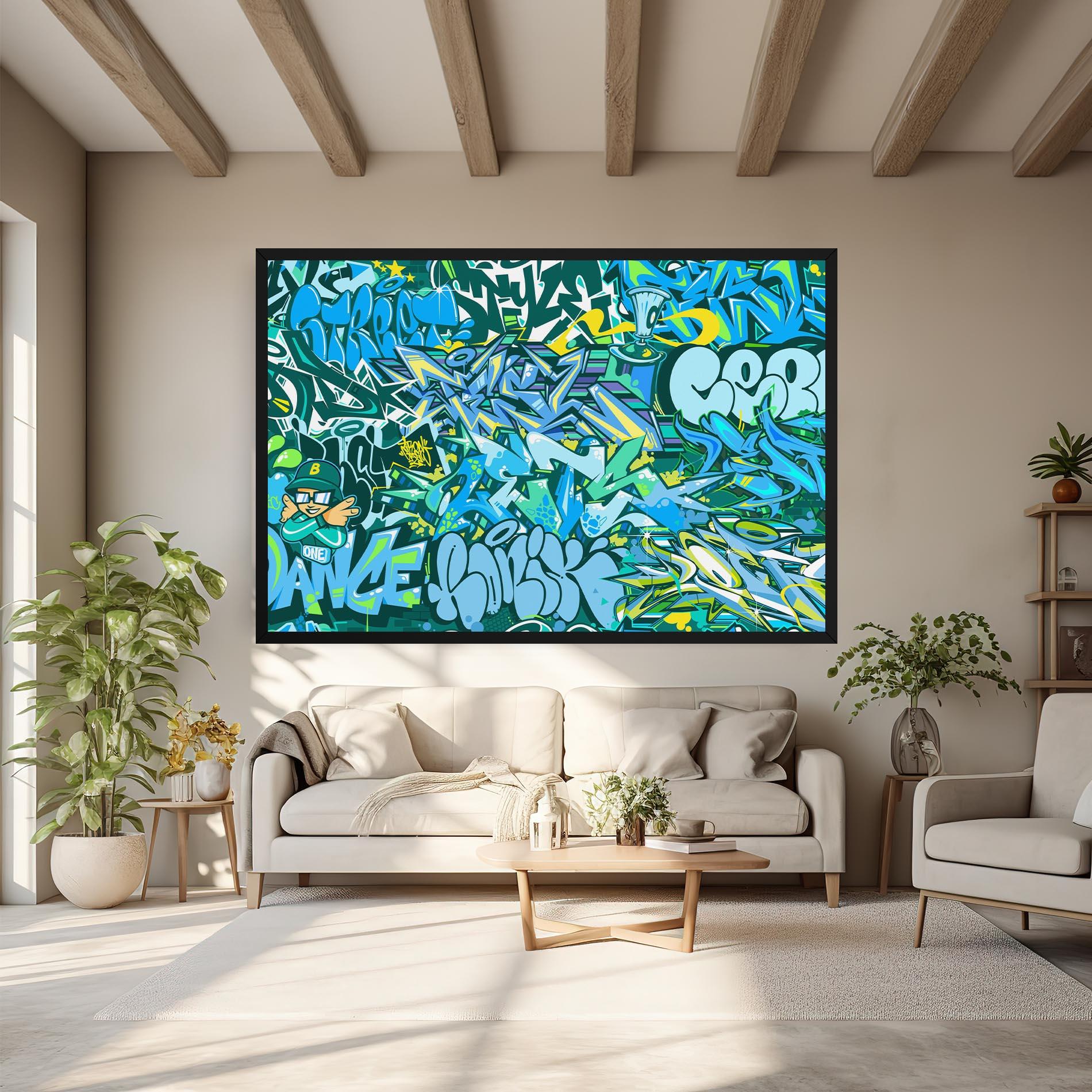 Obraz na Płótnie Be One Graffiti mockup 6