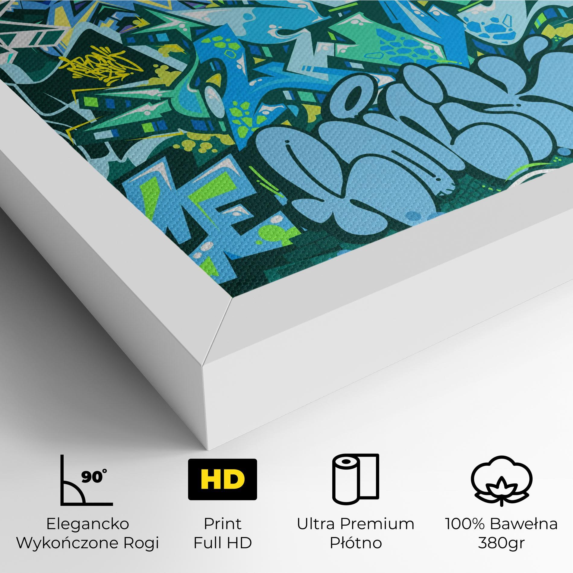 Obraz na Płótnie Be One Graffiti mockup 4