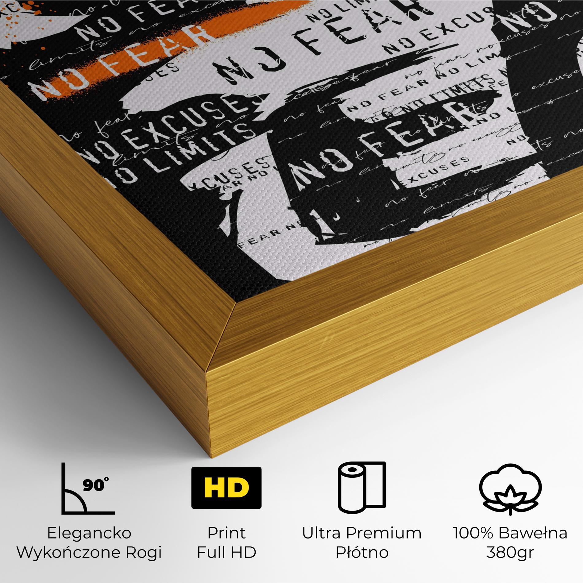 Obraz na Płótnie No Fear Graffiti mockup 4