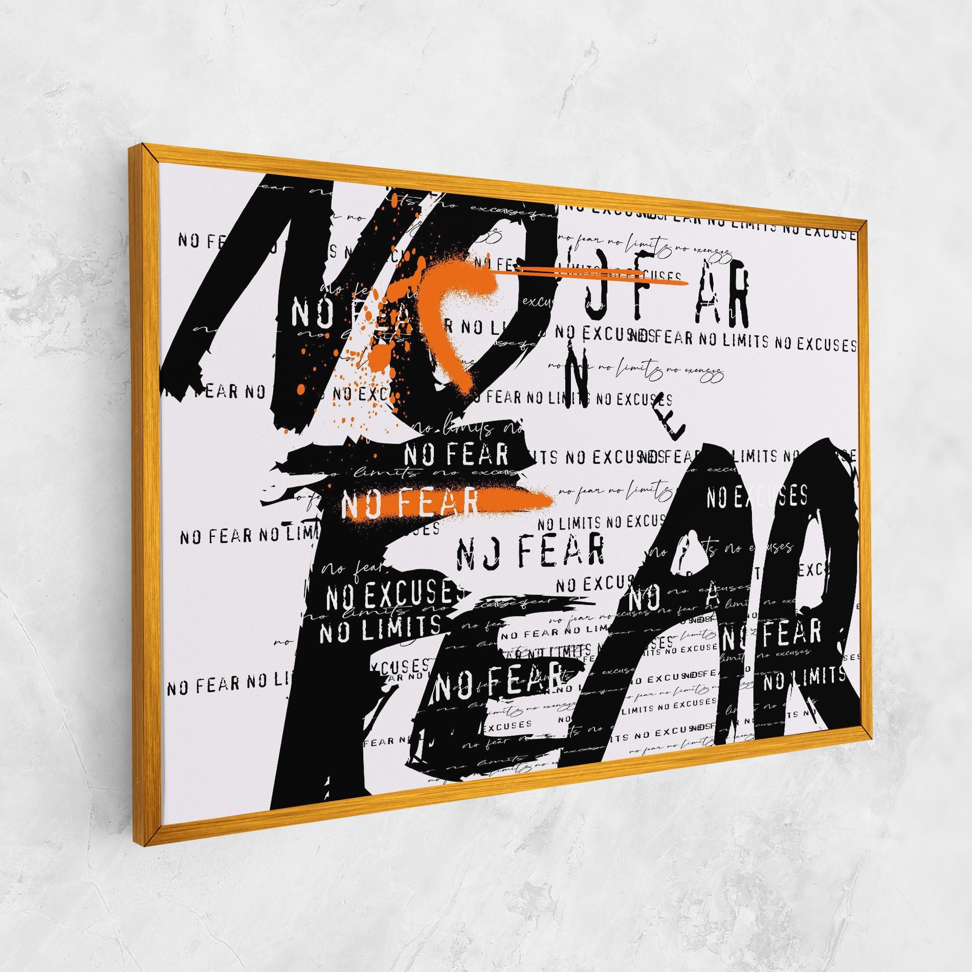 Obraz na Płótnie No Fear Graffiti mockup 1