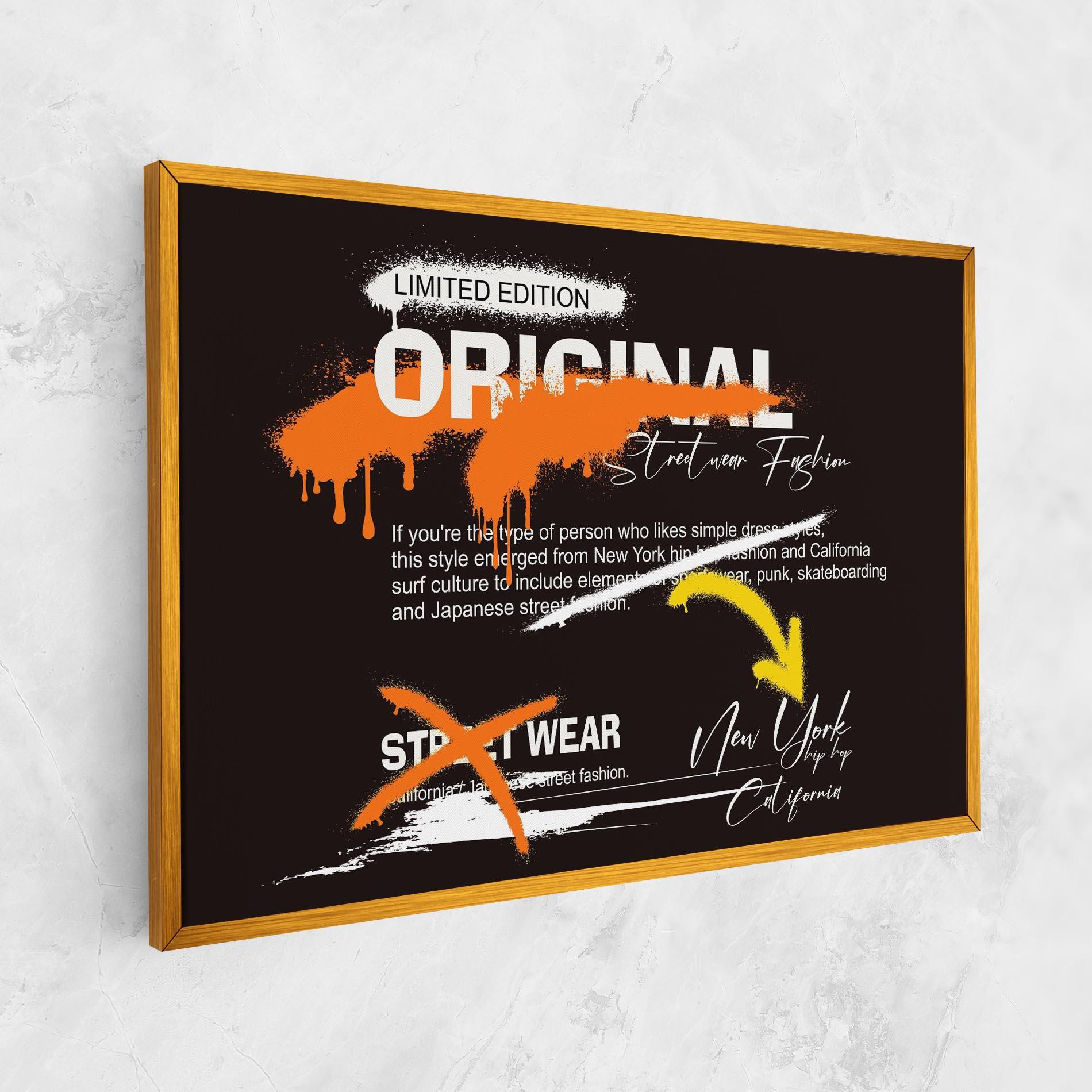 Obraz na Płótnie Original Style Graffiti mockup 1