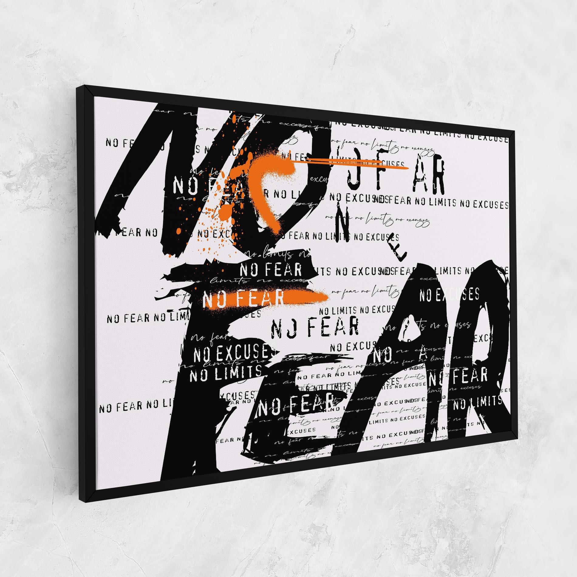 Obraz na Płótnie No Fear Graffiti mockup 1