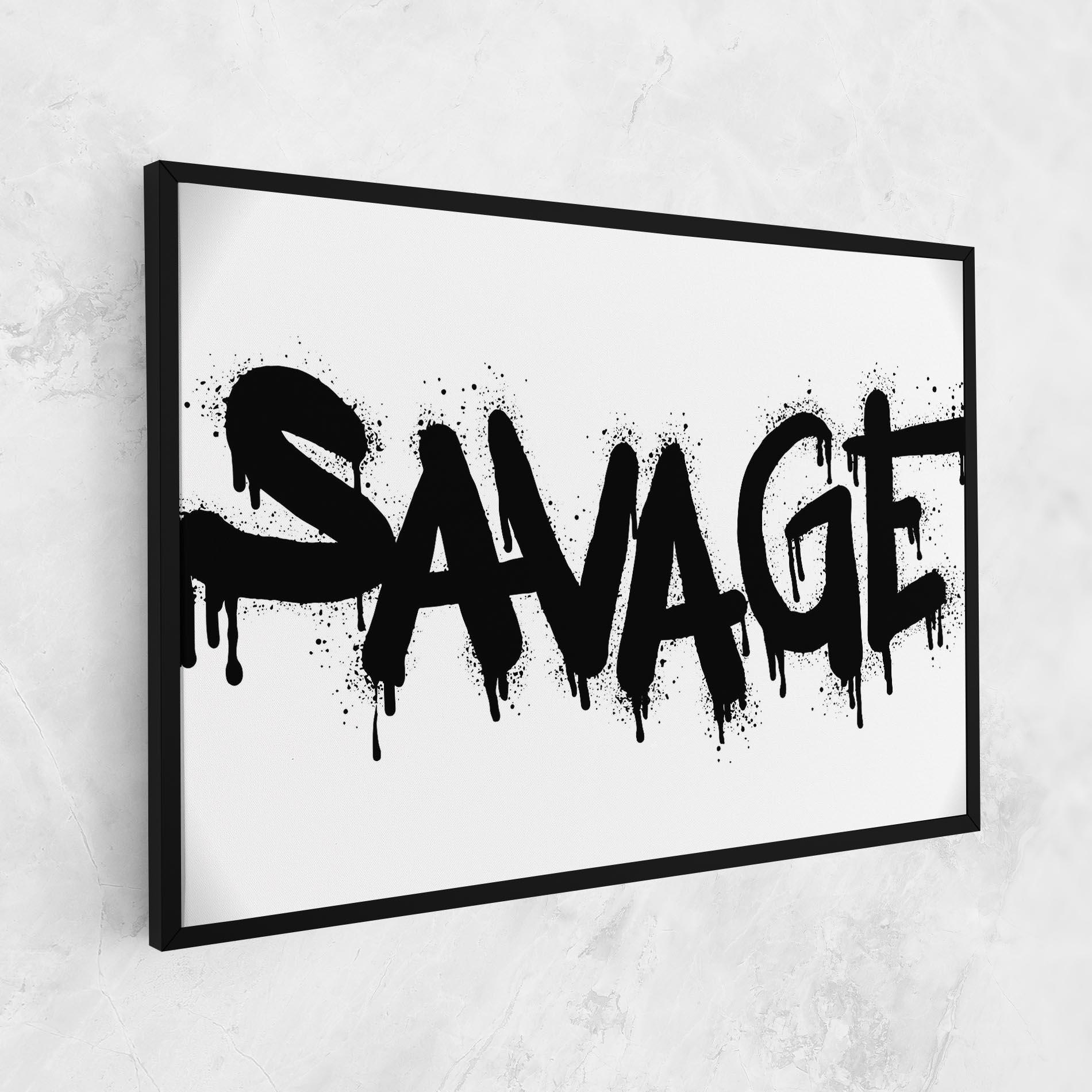 Obraz na Płótnie Savage Graffiti Spray mockup 1
