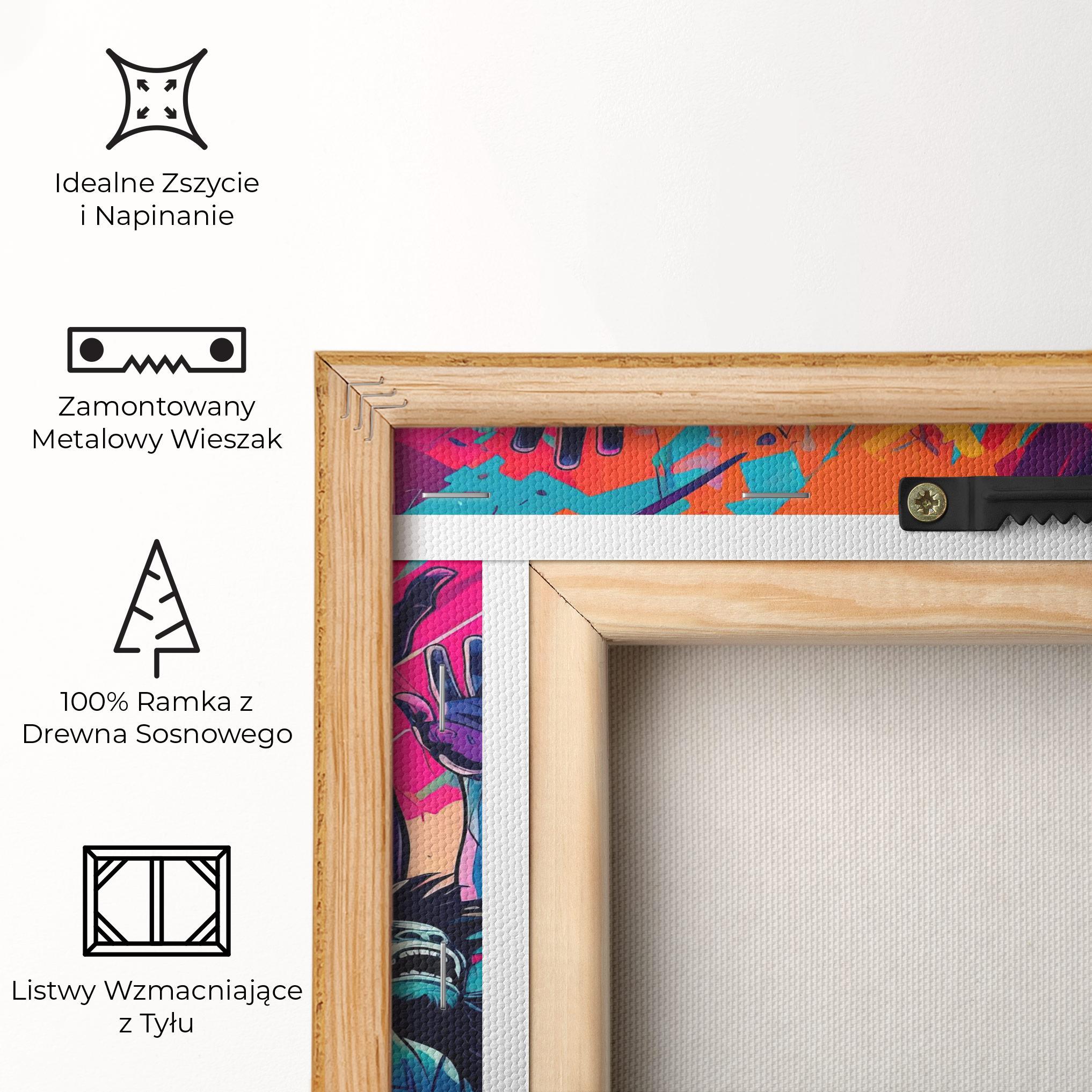 Obraz na Płótnie Graffiti Animals mockup 5