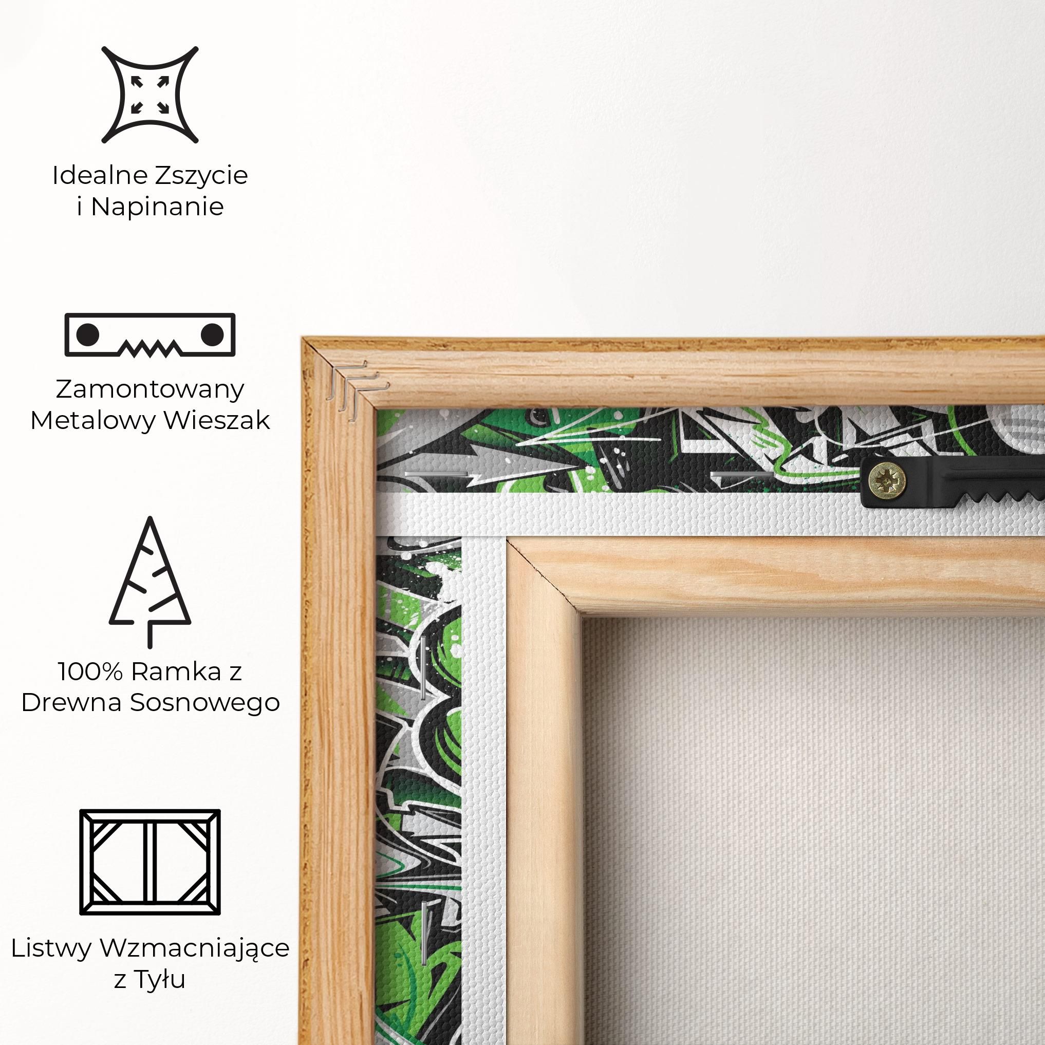 Green Graffiti Letters mockup 5