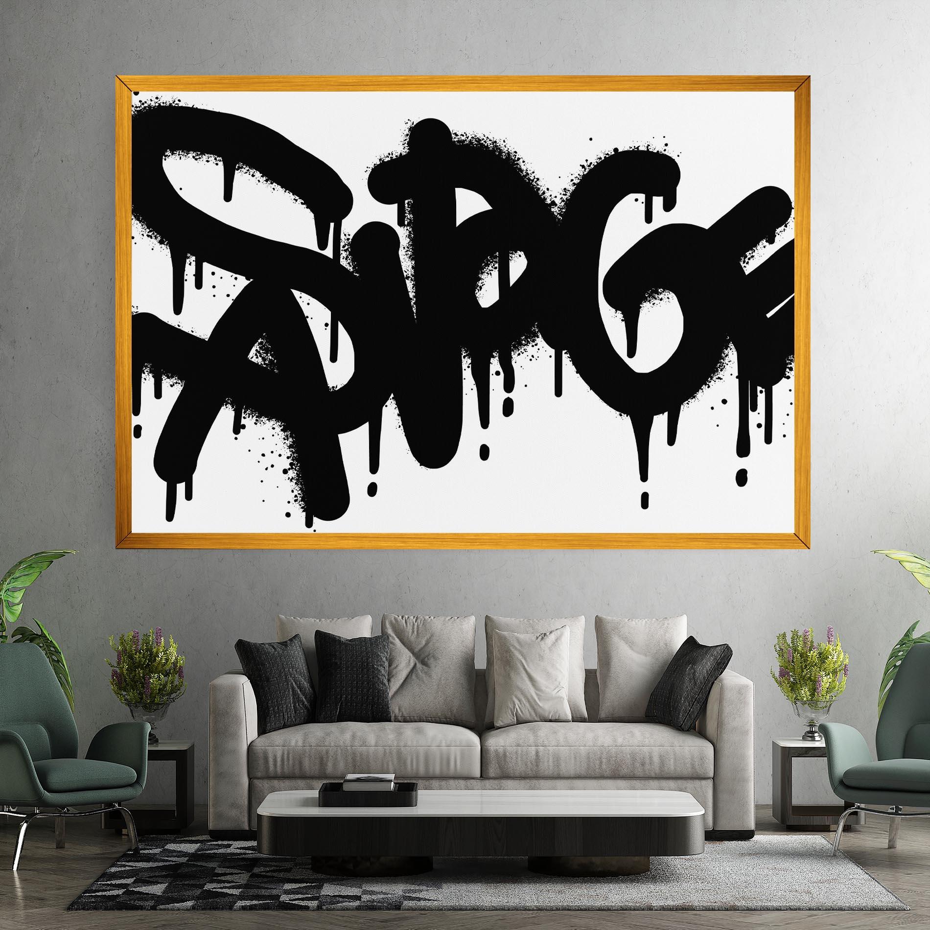 Obraz na Płótnie Graffiti Savage mockup 7