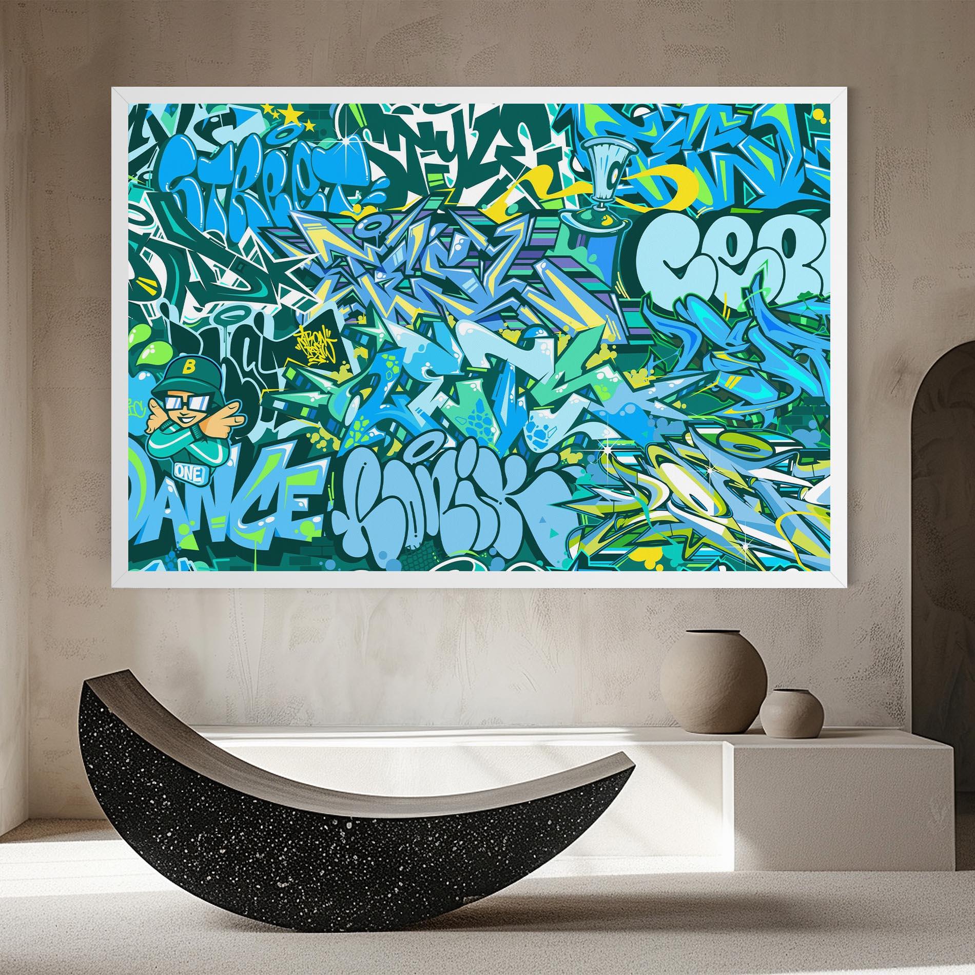 Obraz na Płótnie Be One Graffiti mockup 8