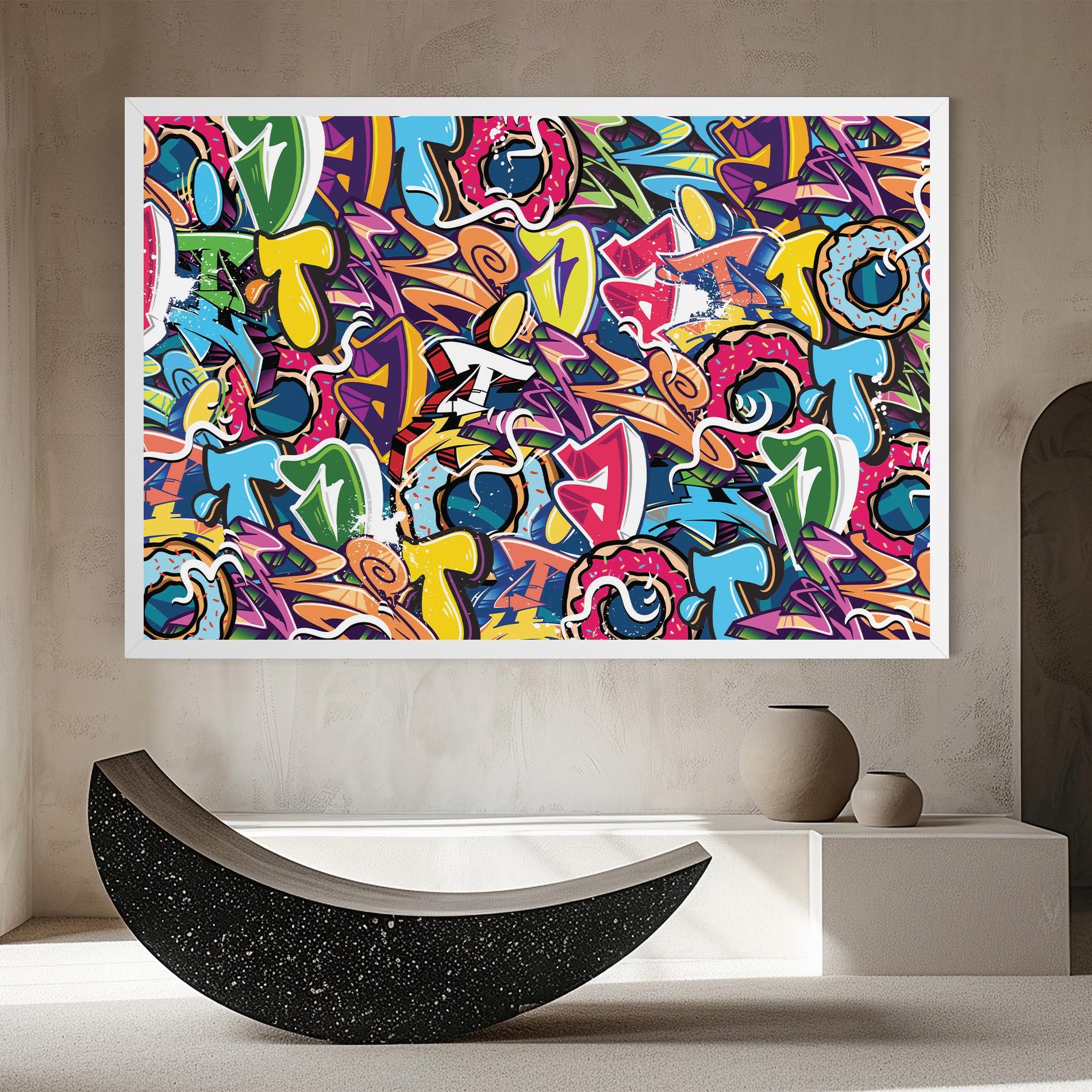 Obraz na Płótnie Graffiti Letters mockup 8