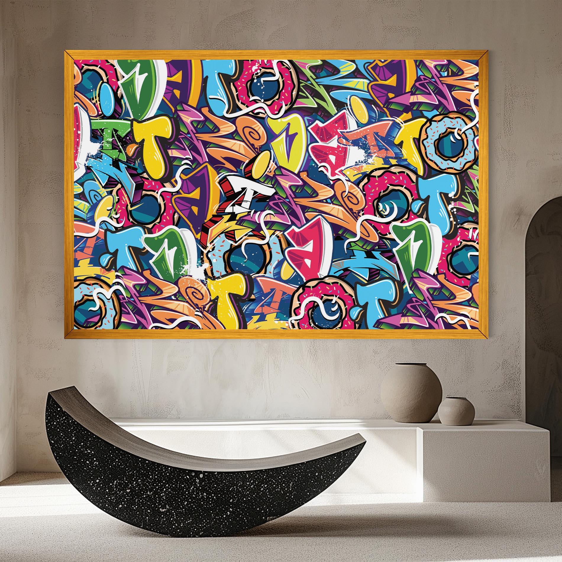 Obraz na Płótnie Graffiti Letters mockup 8