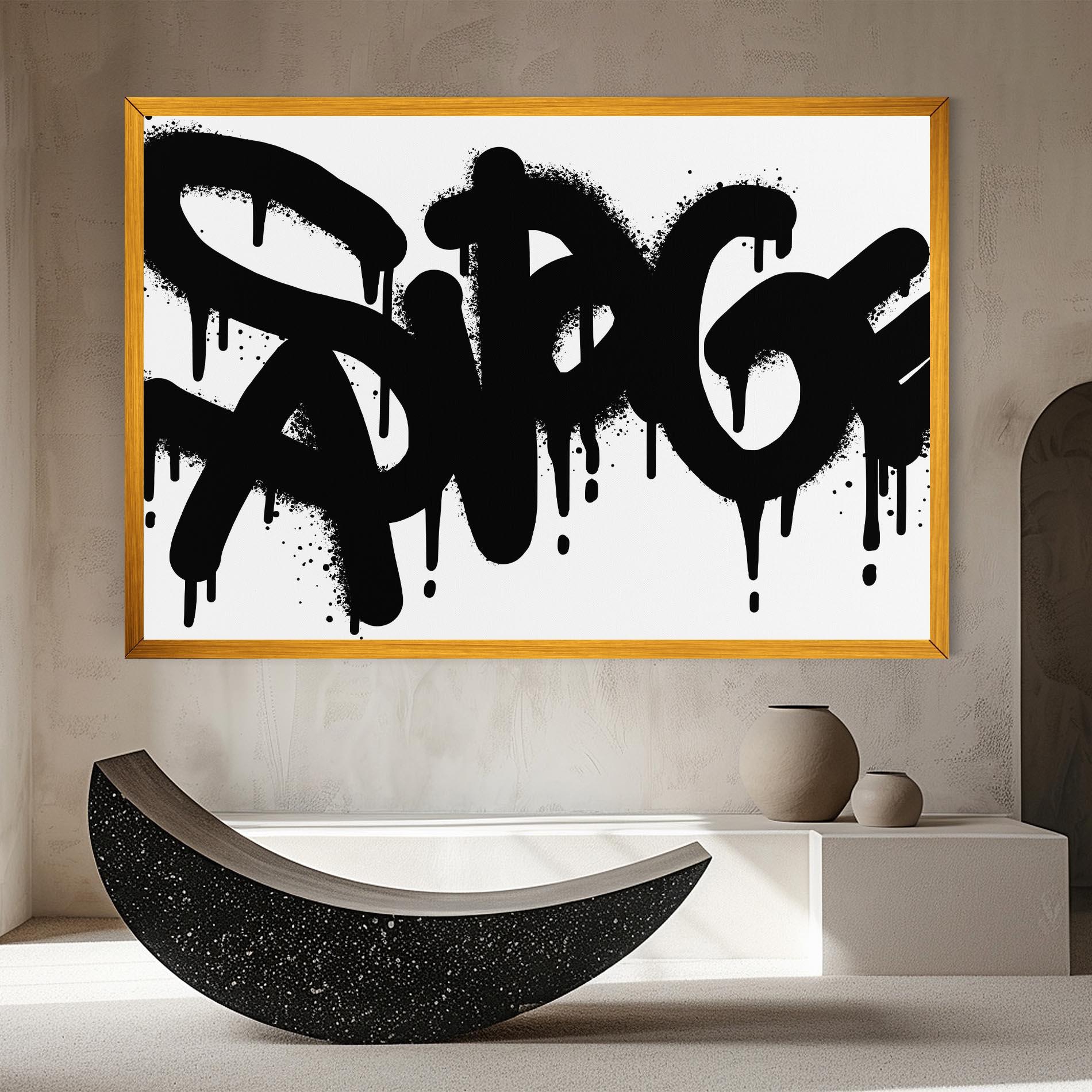 Obraz na Płótnie Graffiti Savage mockup 8