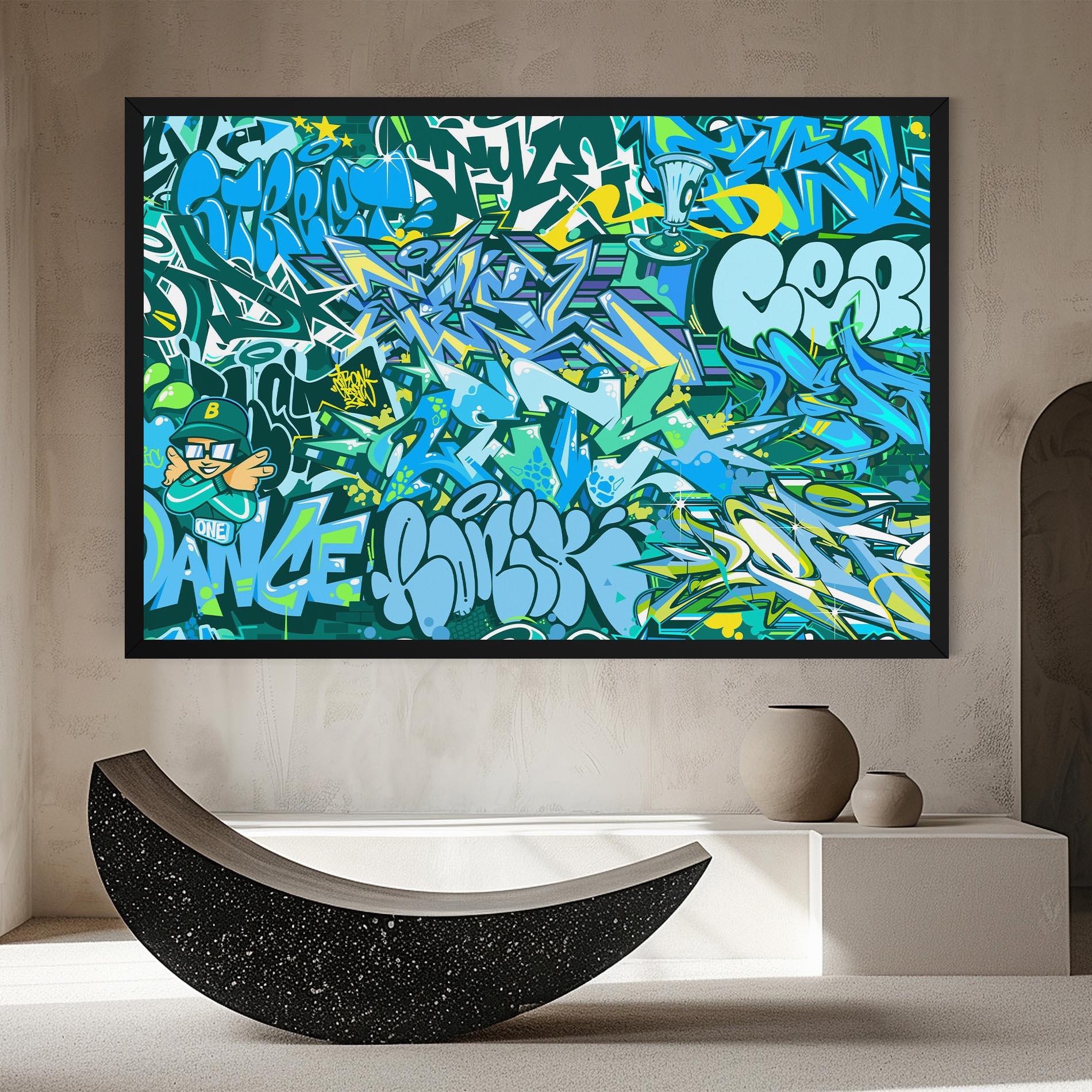 Obraz na Płótnie Be One Graffiti mockup 8