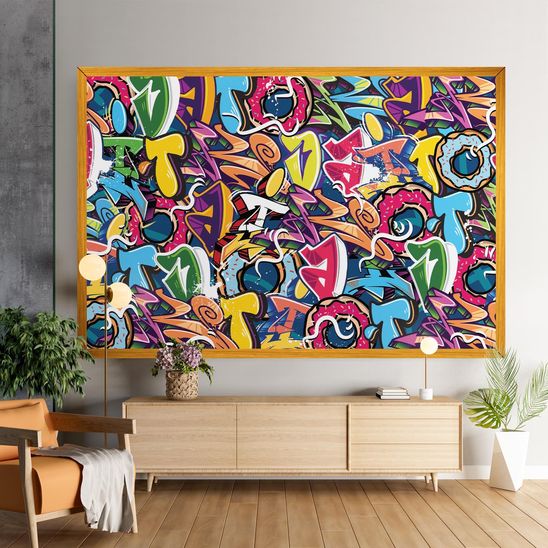 Obraz na Płótnie Graffiti Letters mockup 9