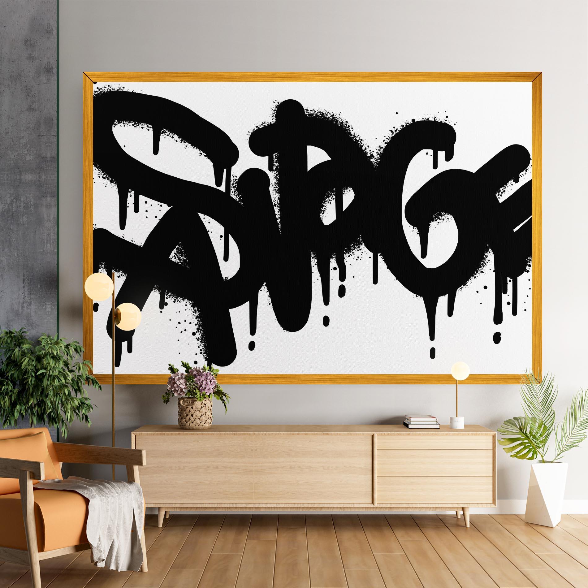 Obraz na Płótnie Graffiti Savage mockup 9
