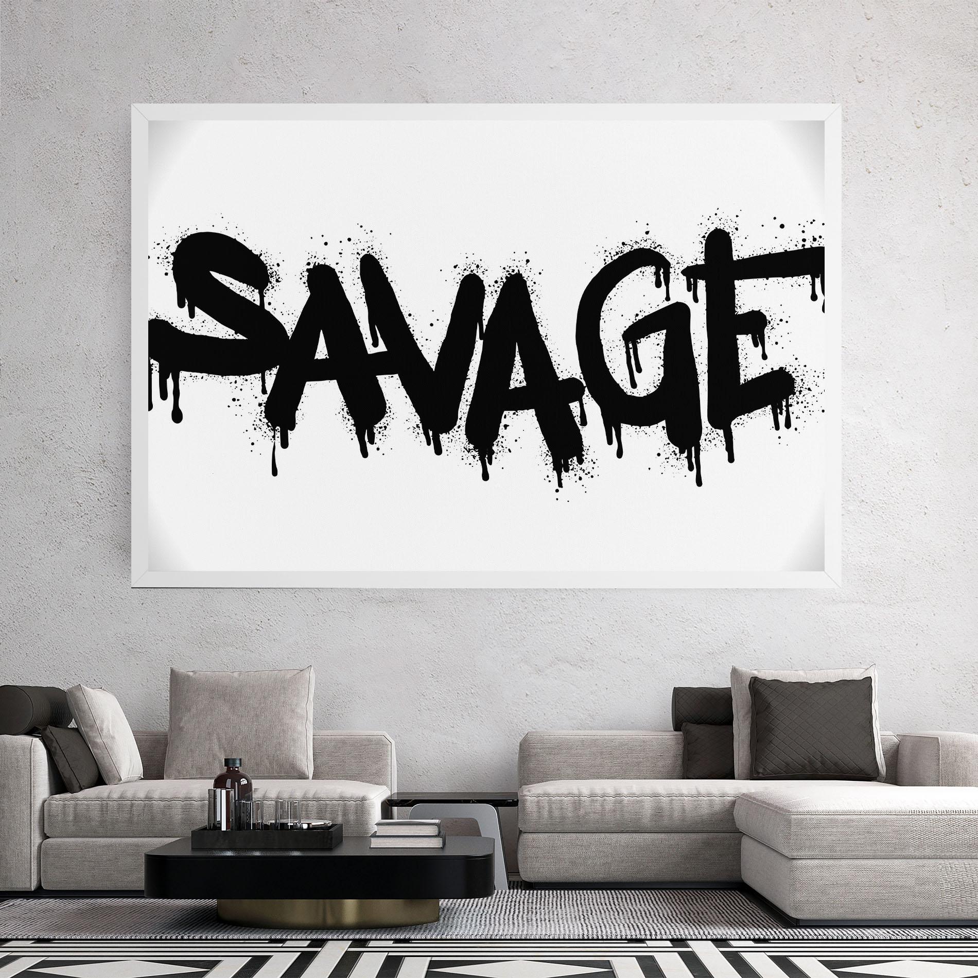 Obraz na Płótnie Savage Graffiti Spray mockup 2