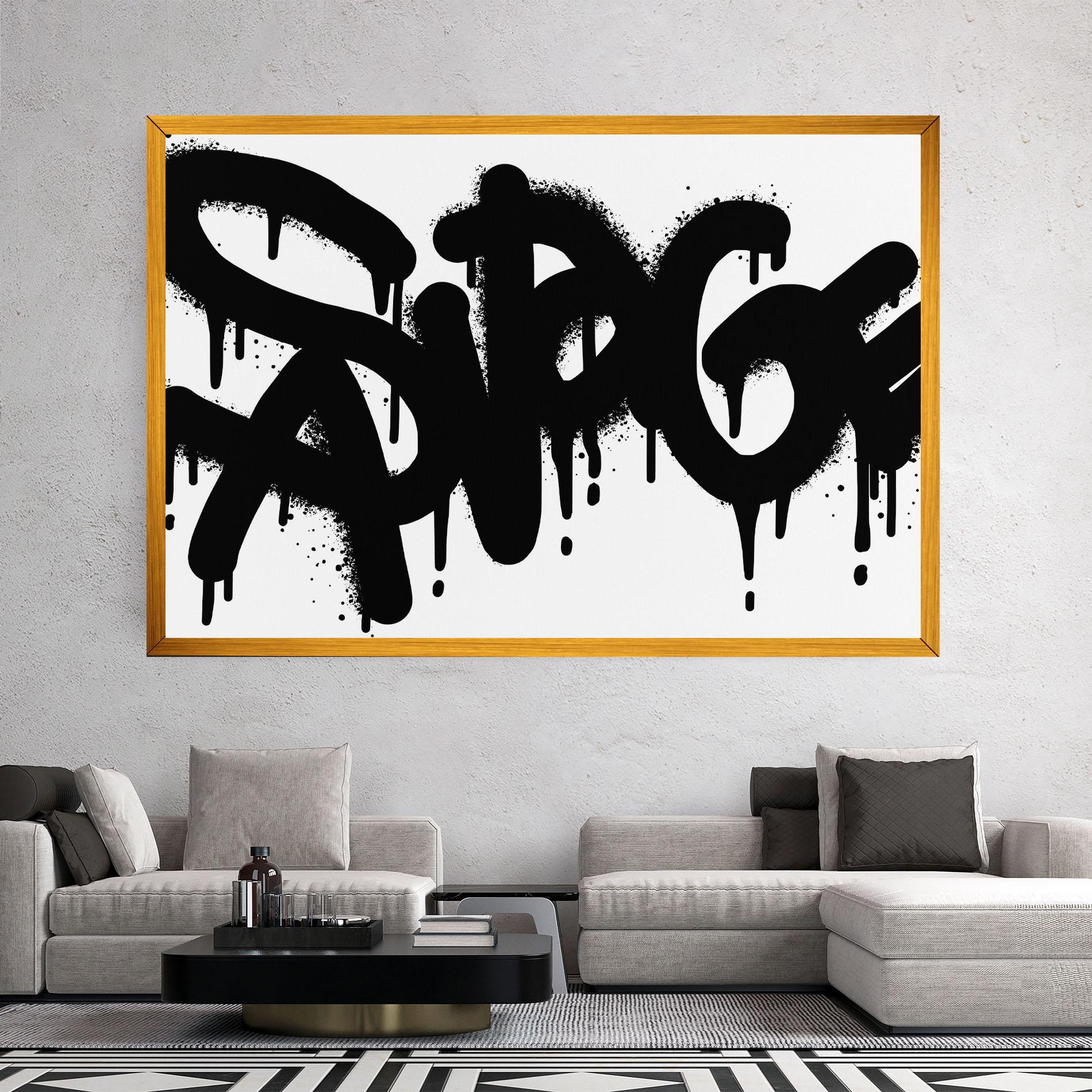 Obraz na Płótnie Graffiti Savage mockup 2
