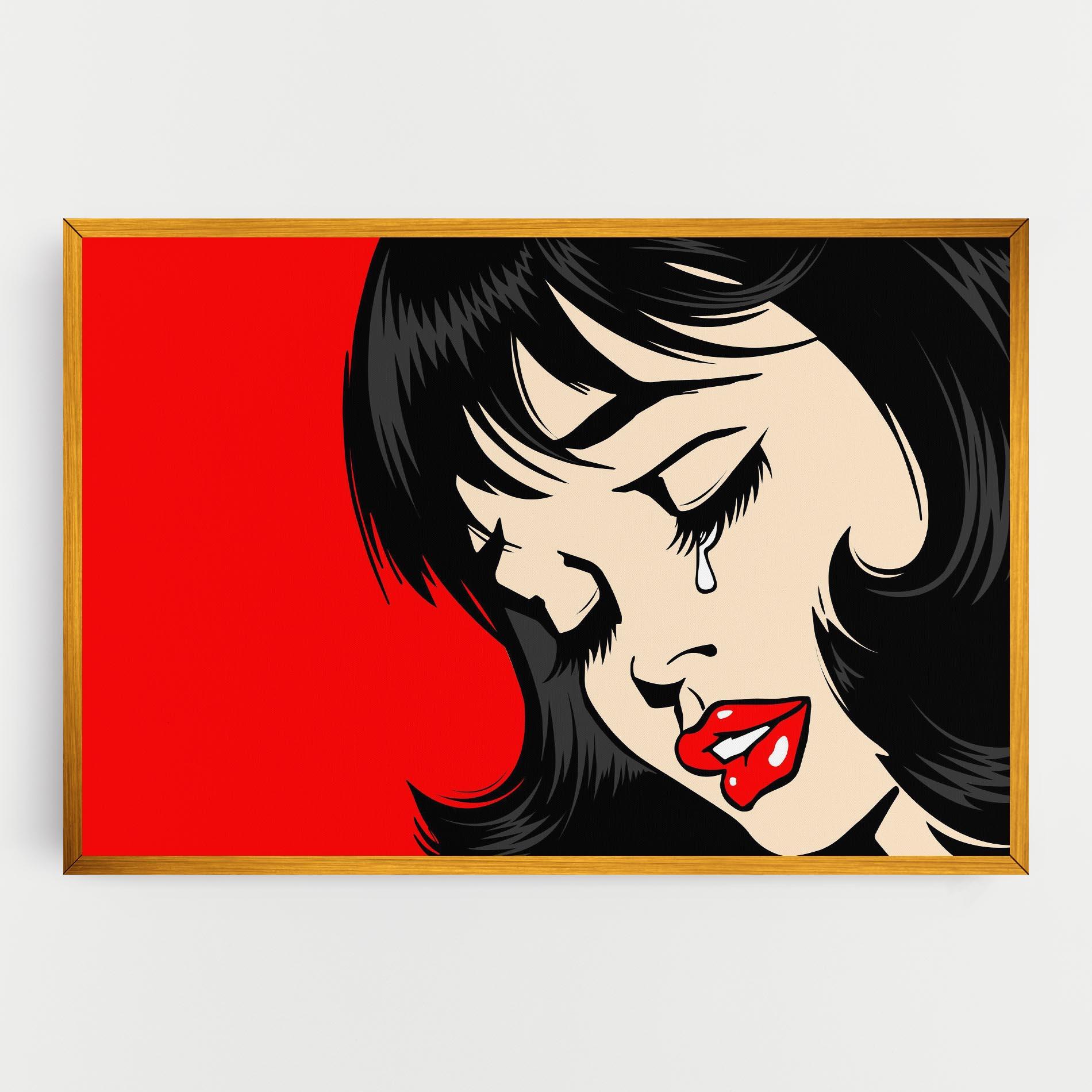 Obraz na Płótnie Pop Crying mockup 0