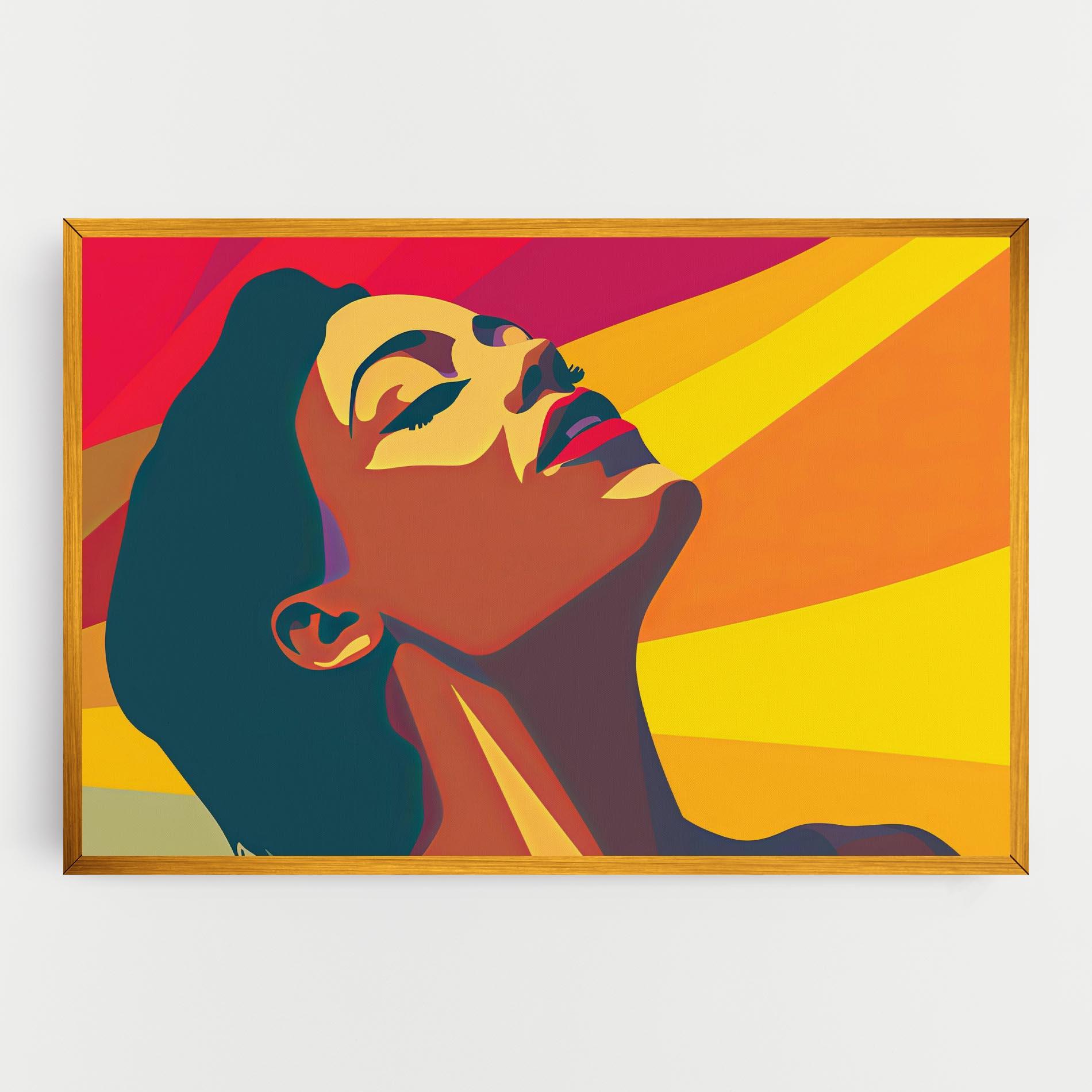 Obraz na Płótnie Pop Female Color mockup 0