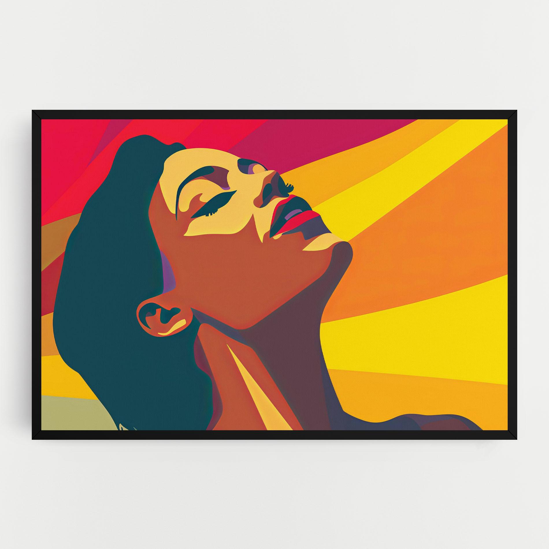 Obraz na Płótnie Pop Female Color mockup 0