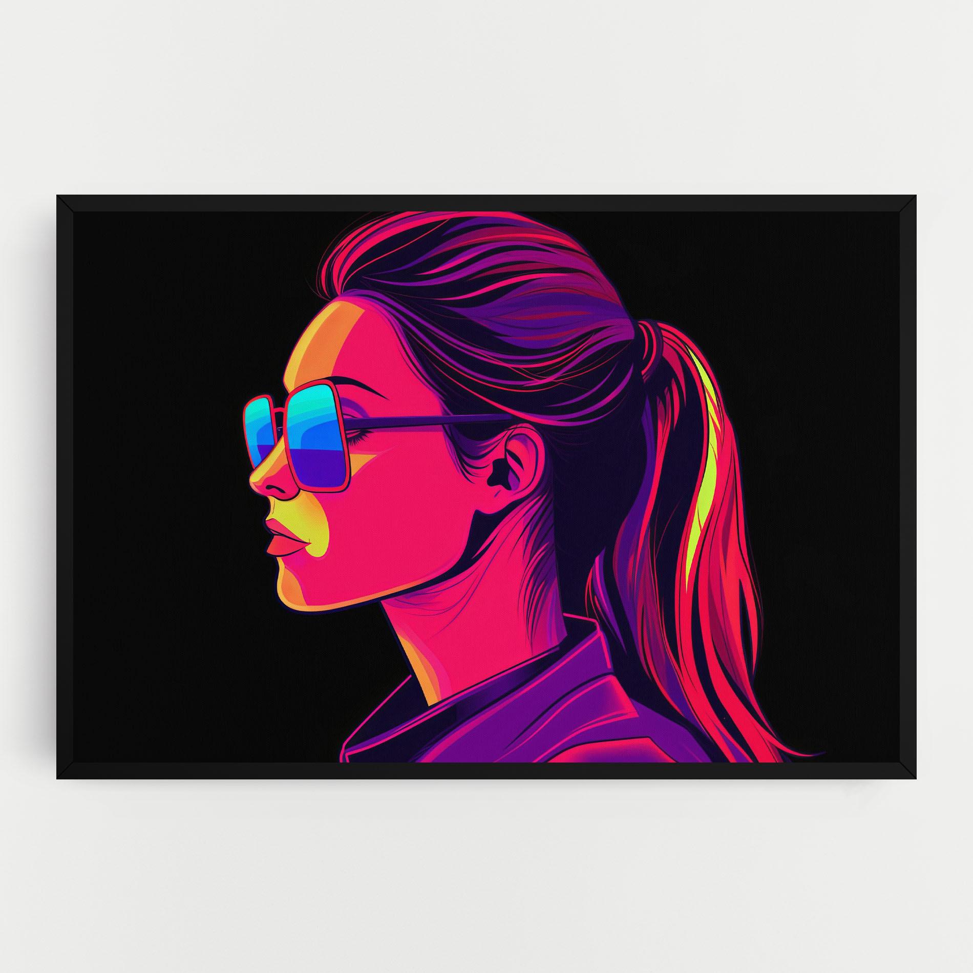 Obraz na Płótnie Purple Pop Hair mockup 0