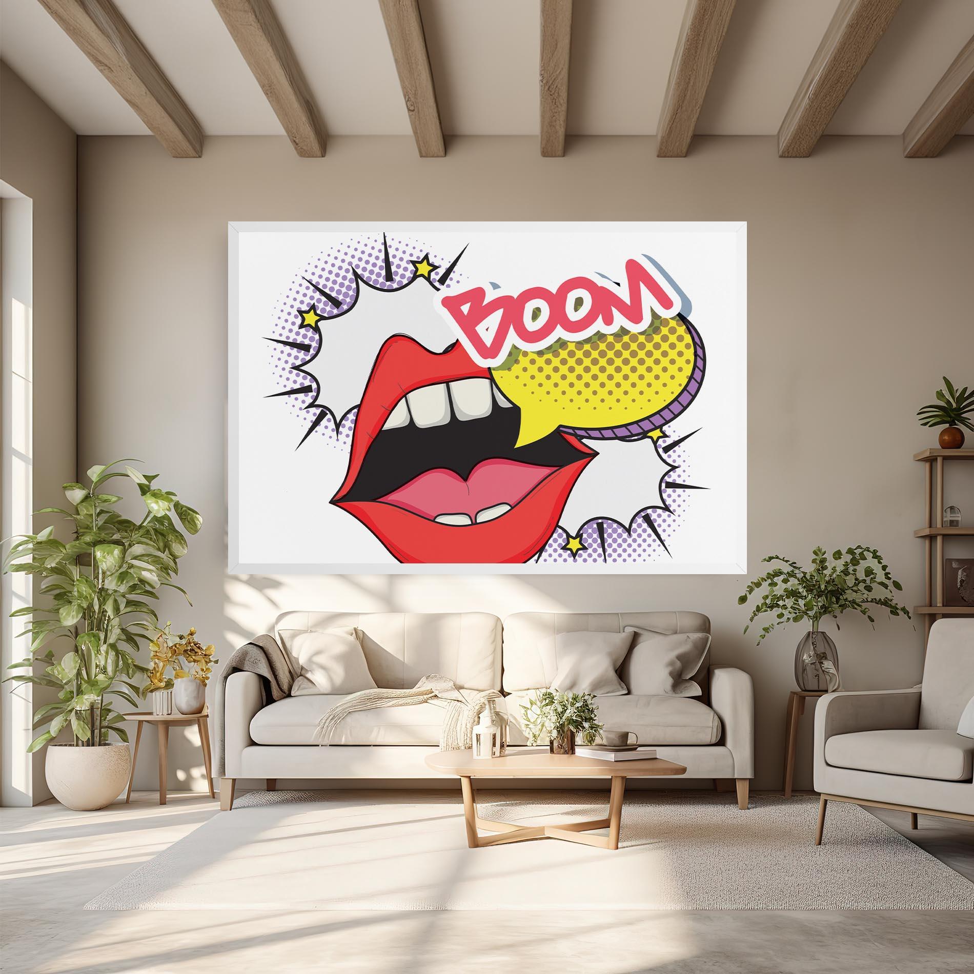 Obraz na Płótnie Boom Pop Art mockup 6