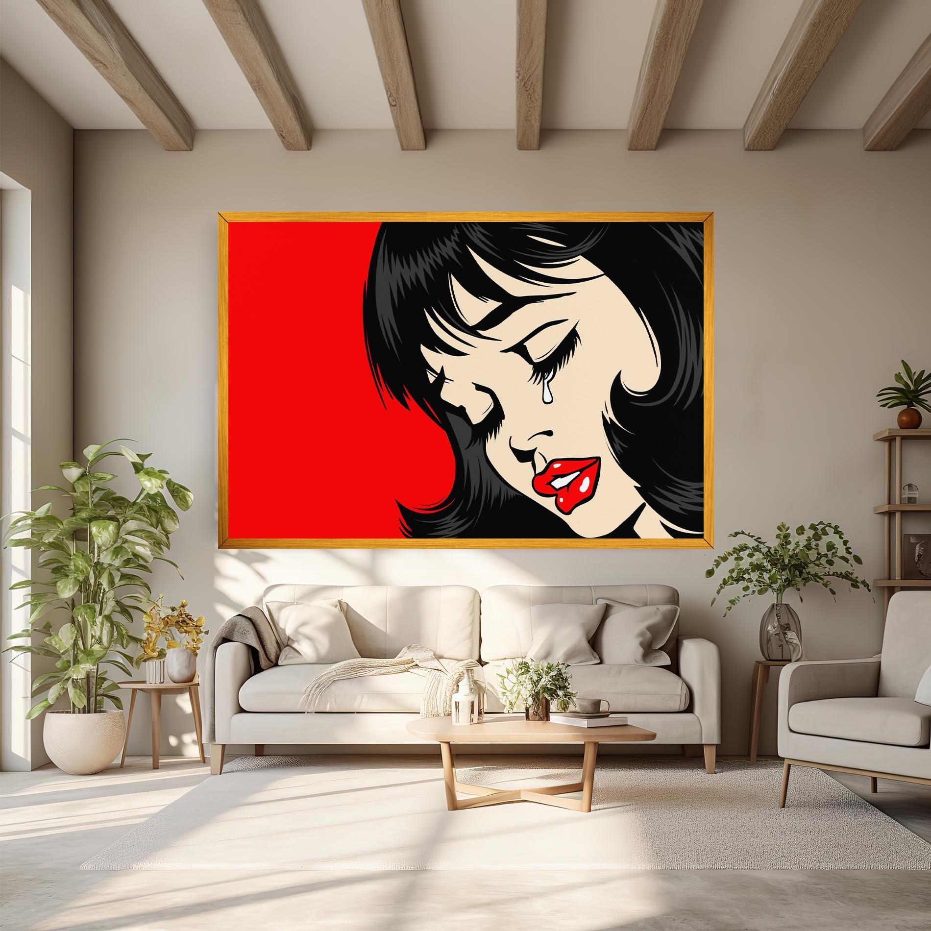 Obraz na Płótnie Pop Crying mockup 6