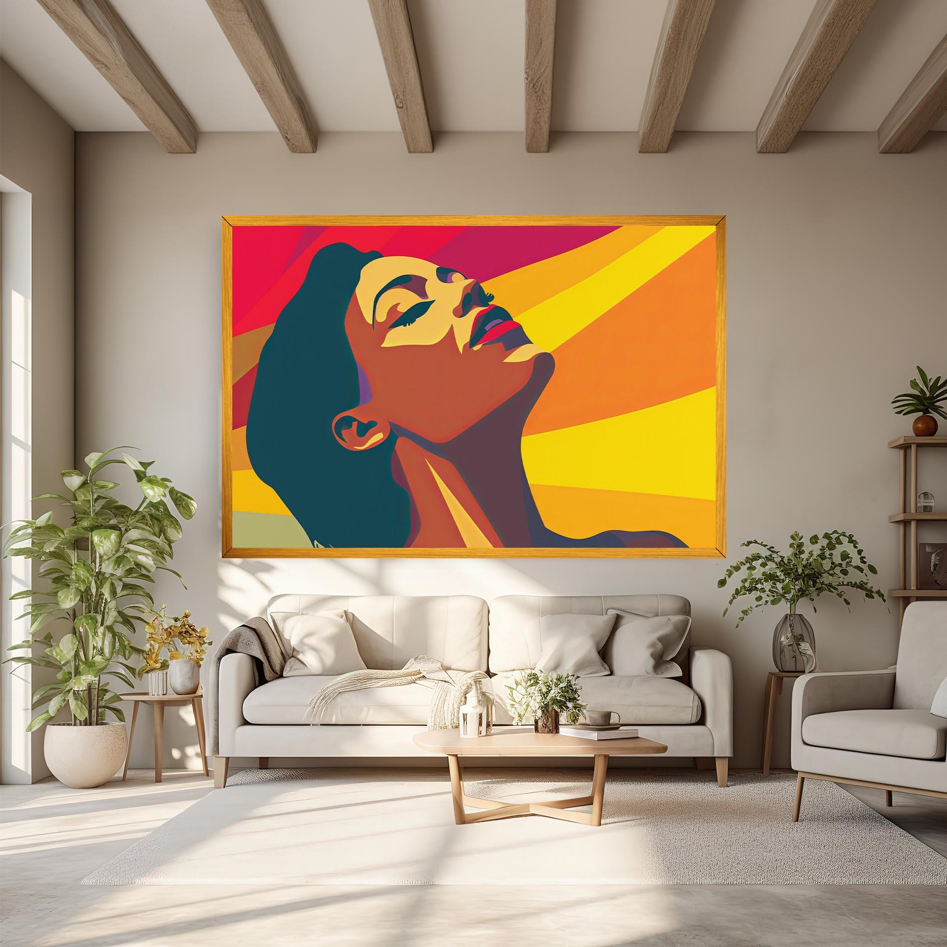 Obraz na Płótnie Pop Female Color mockup 6