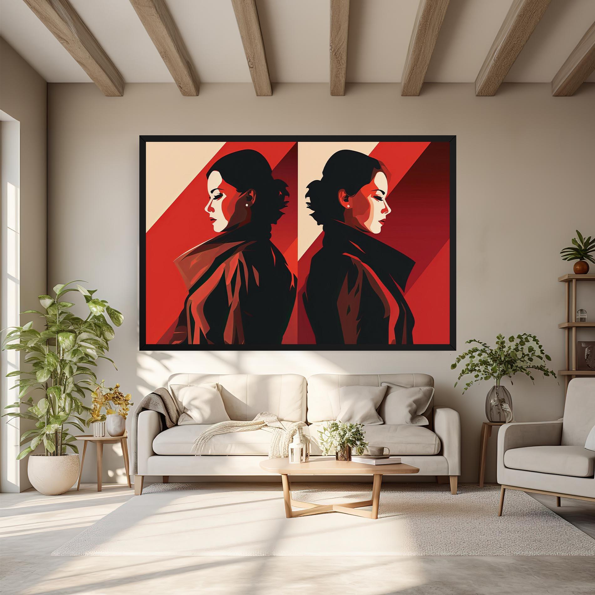 Obraz na Płótnie Pop Outfit Lady mockup 6