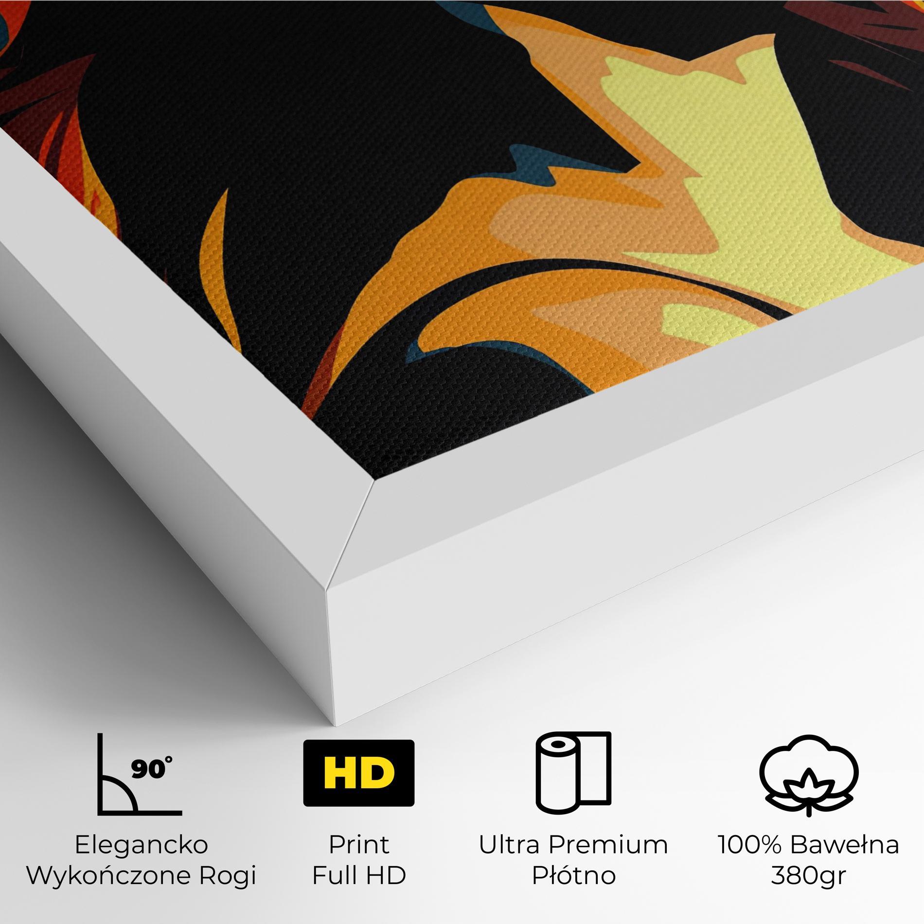 Obraz na Płótnie Blue Yellow Pop Art mockup 4