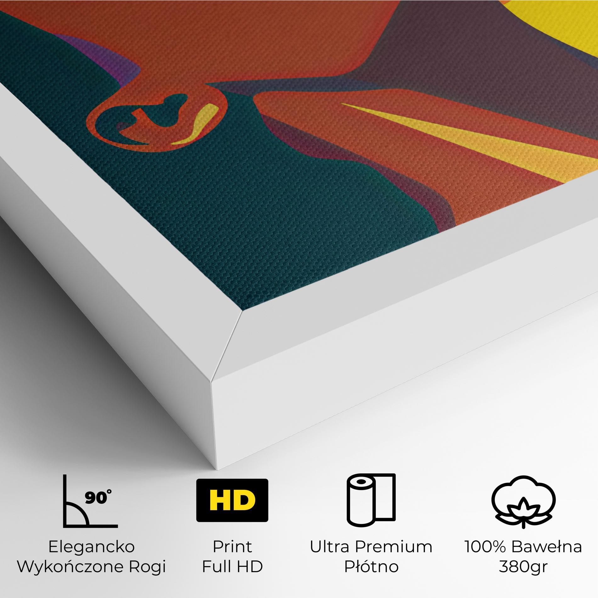 Obraz na Płótnie Pop Female Color mockup 4