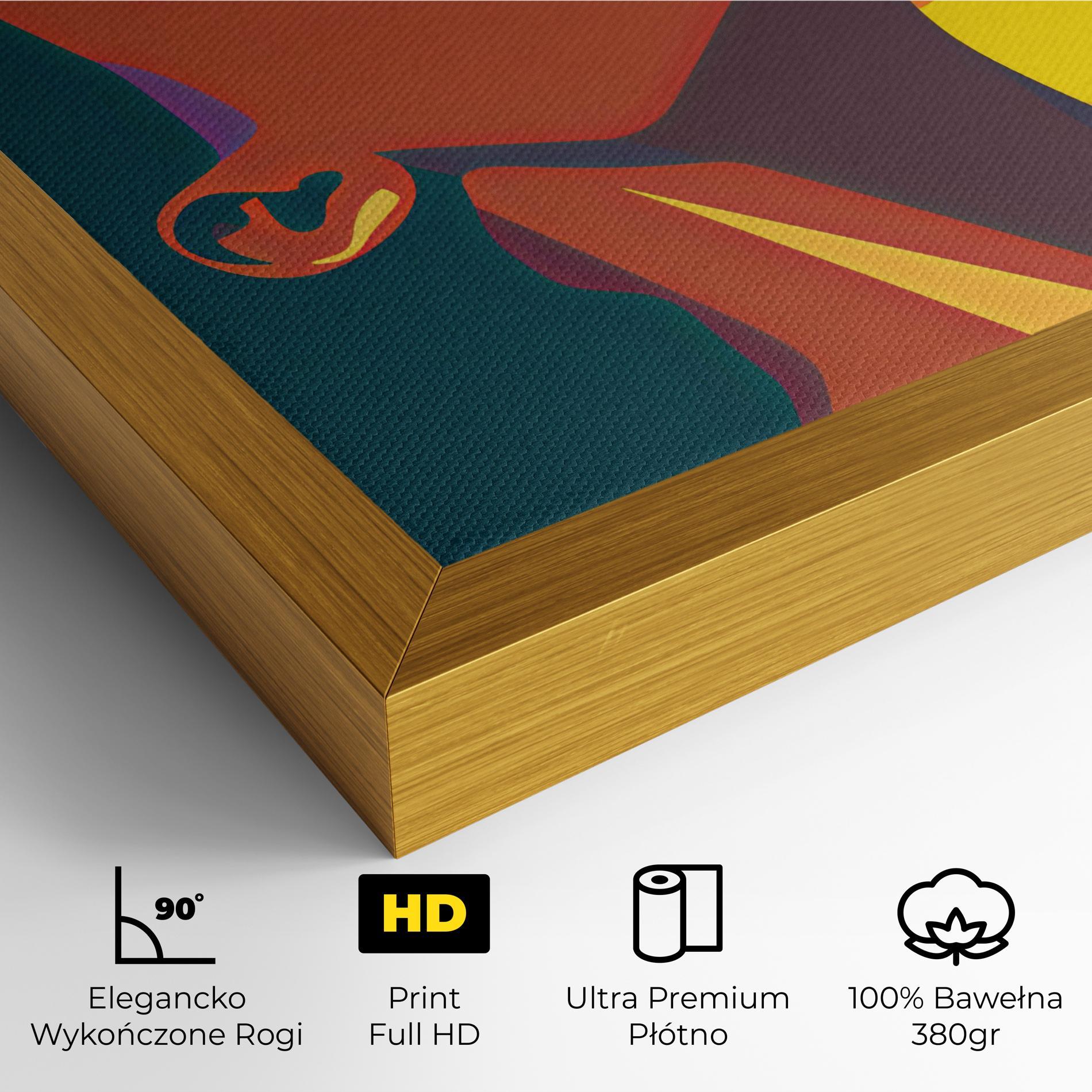 Obraz na Płótnie Pop Female Color mockup 4