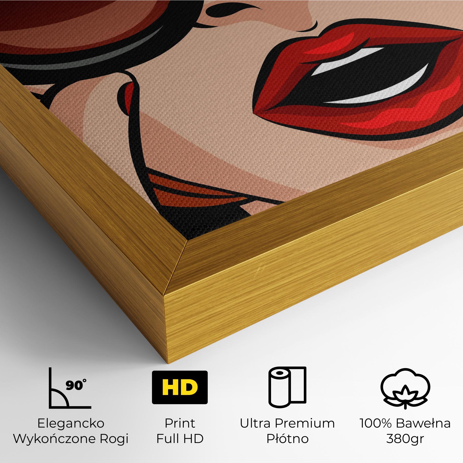 Obraz na Płótnie Pop Glasses Woman mockup 4