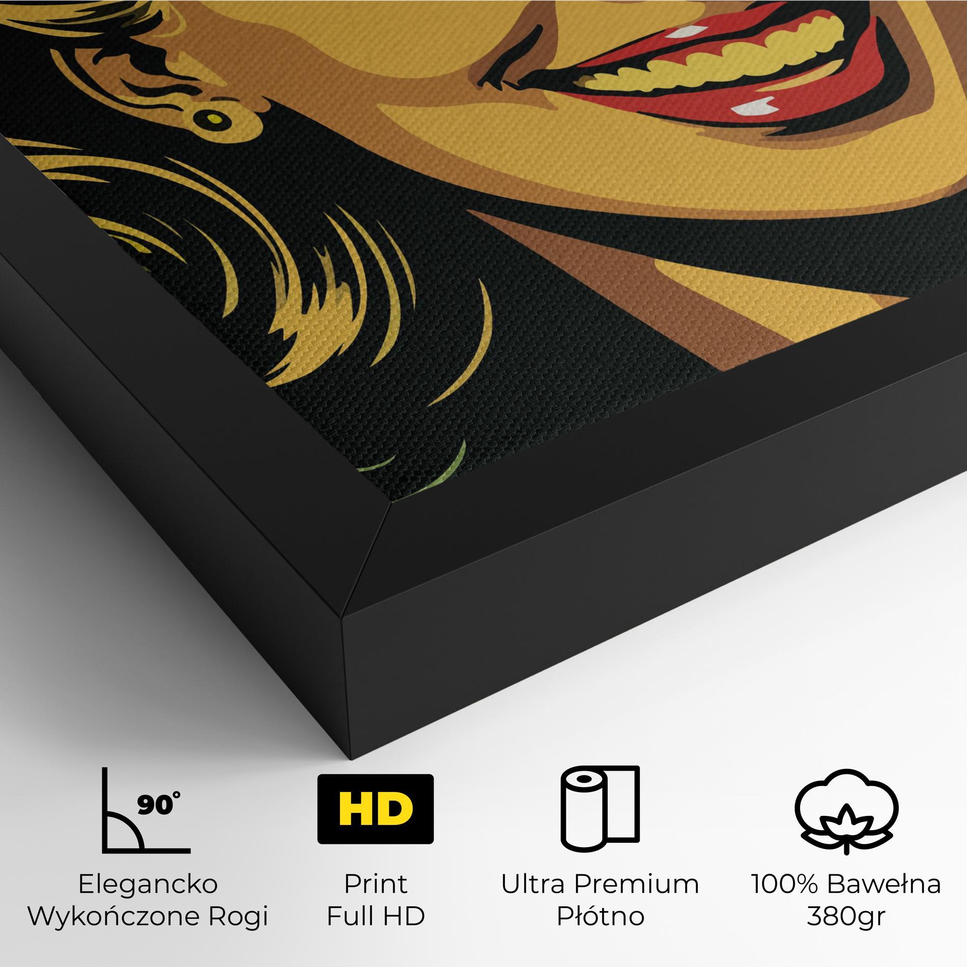 Obraz na Płótnie Green Light Pop Lady mockup 4