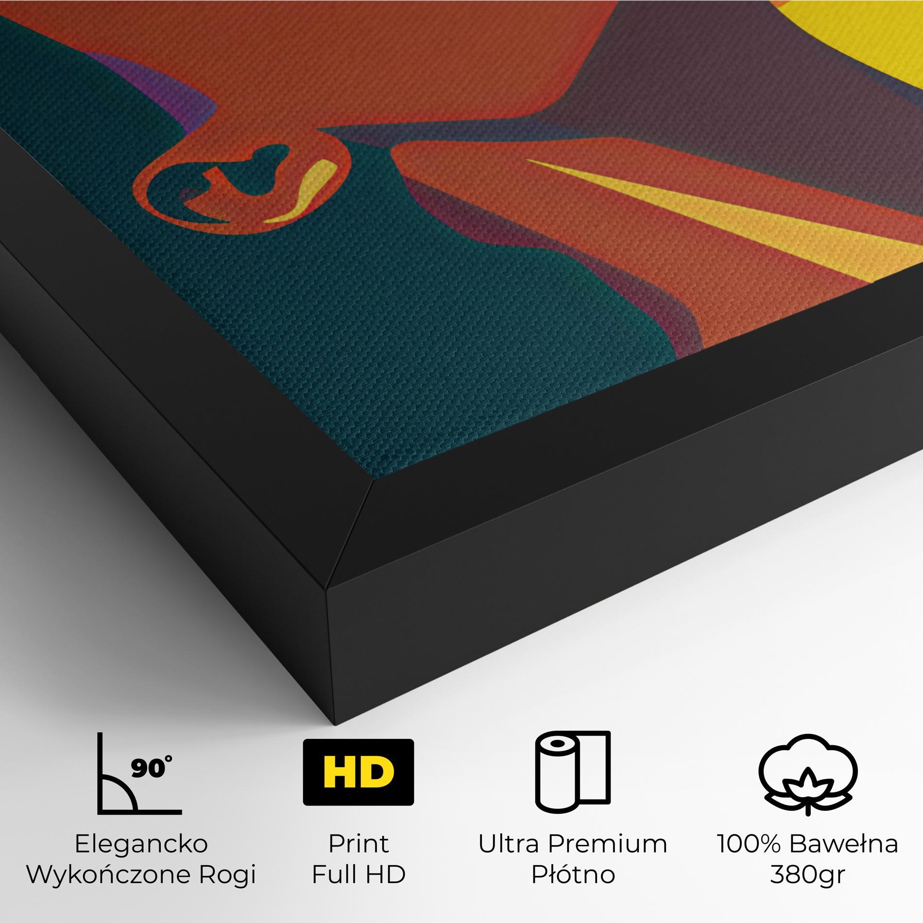 Obraz na Płótnie Pop Female Color mockup 4