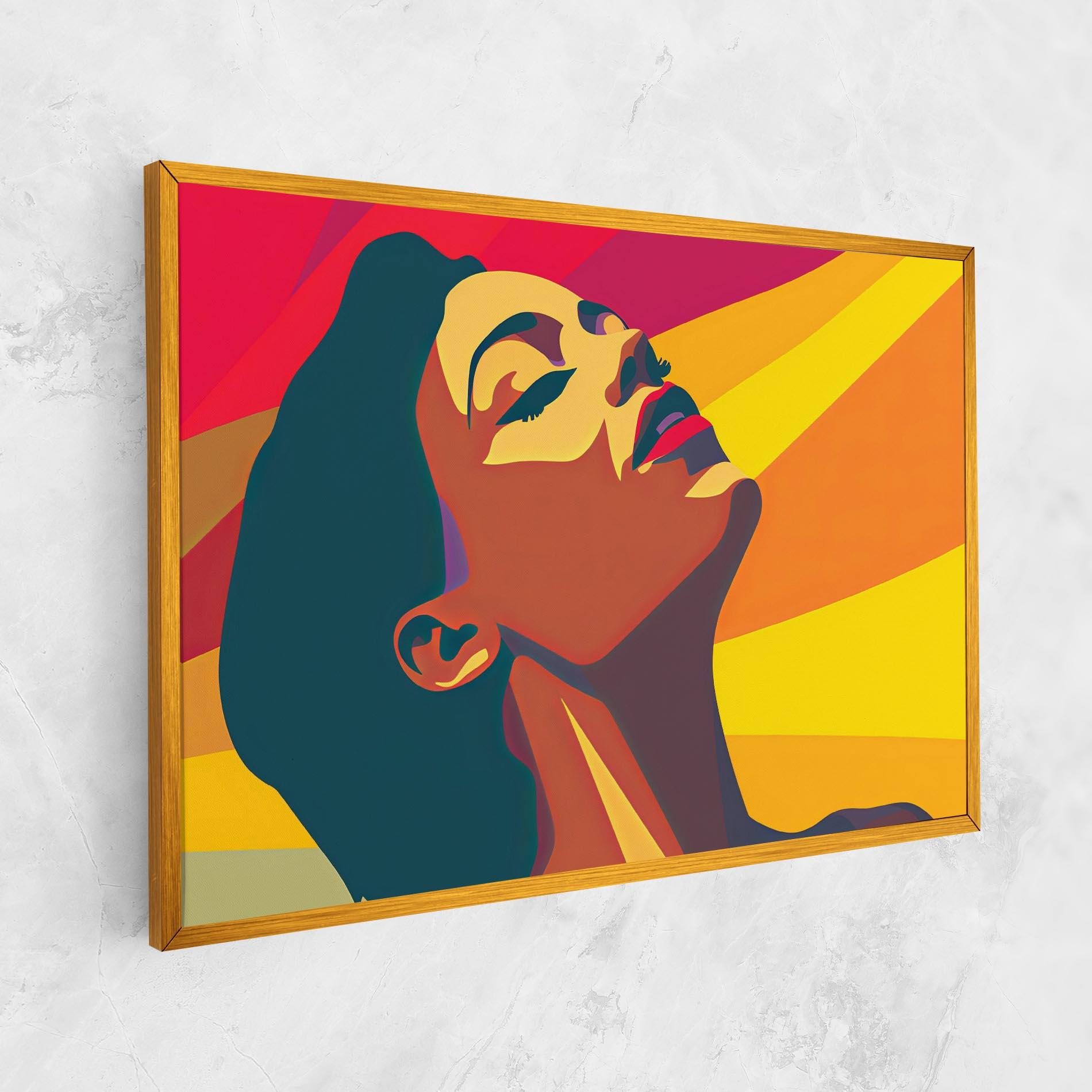 Obraz na Płótnie Pop Female Color mockup 1