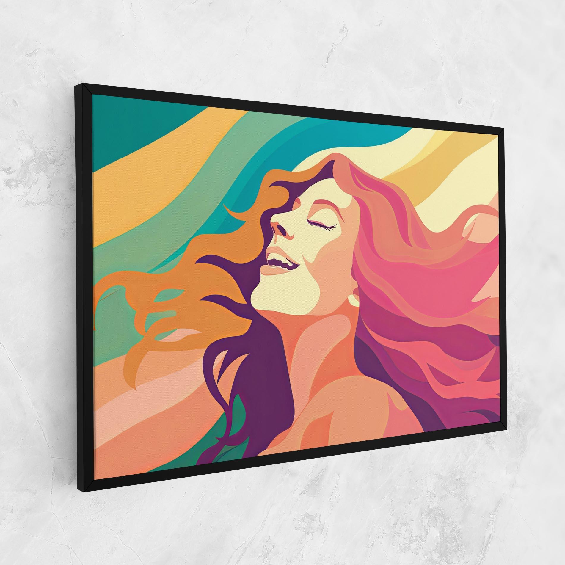 Obraz na Płótnie Pink Pop Hair mockup 1