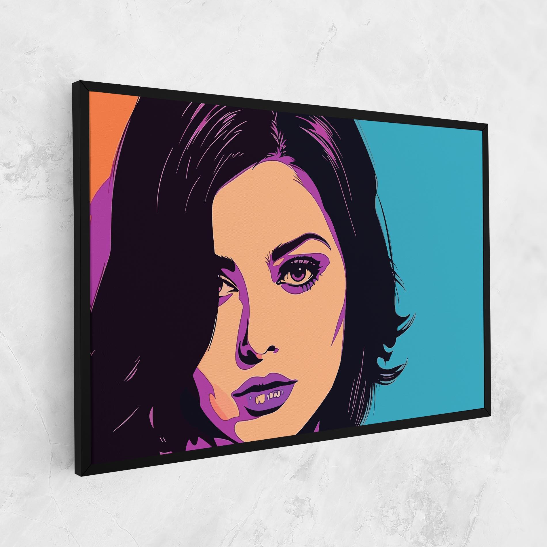 Obraz na Płótnie Pop Purple Woman mockup 1