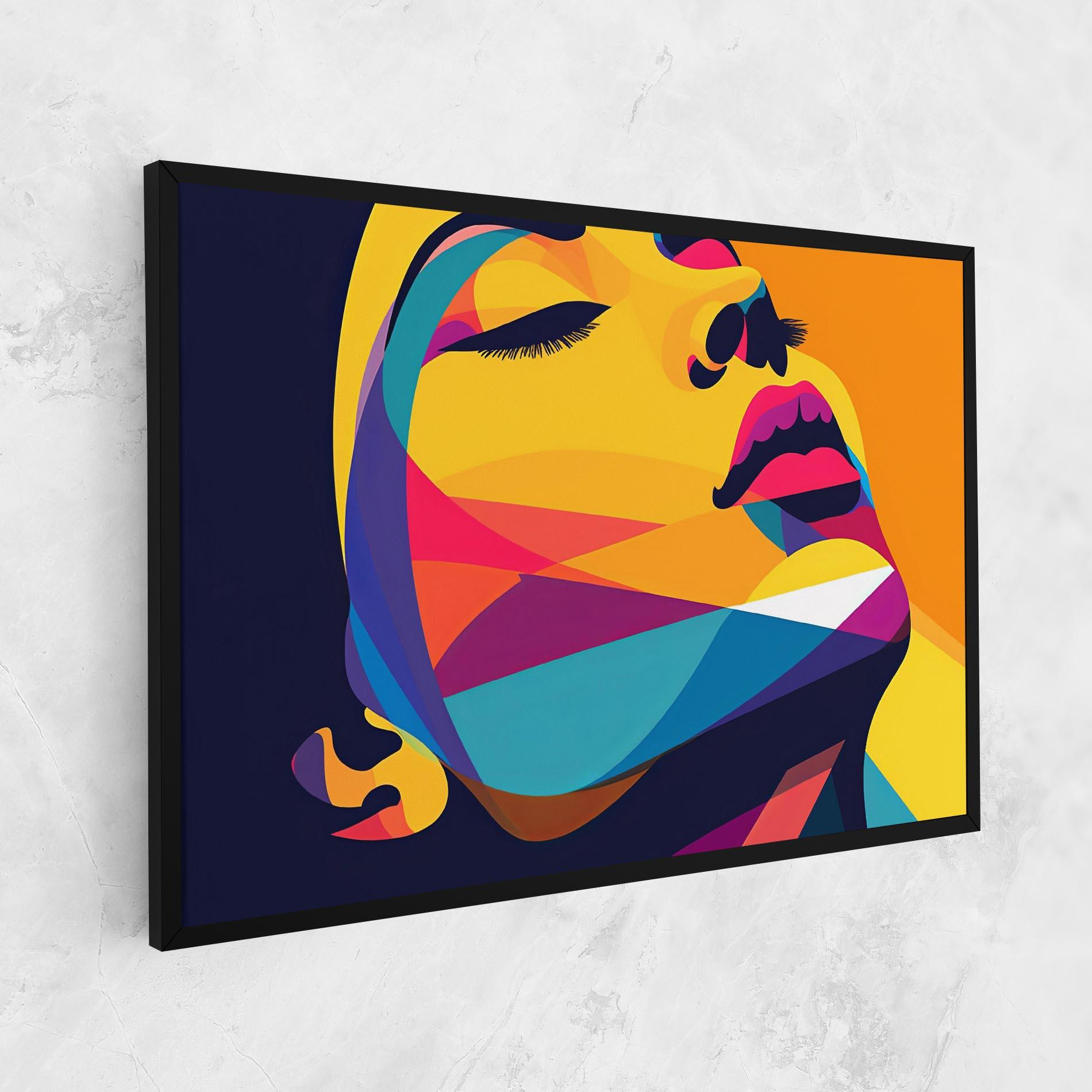 Obraz na Płótnie Yellow Pop Face mockup 1