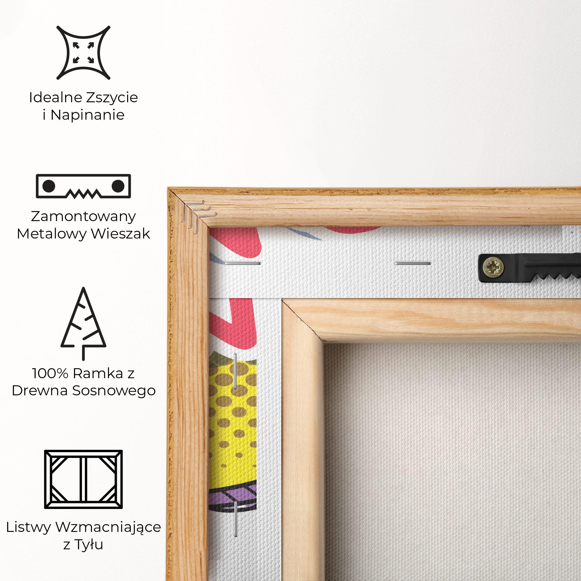 Obraz na Płótnie Boom Pop Art mockup 5