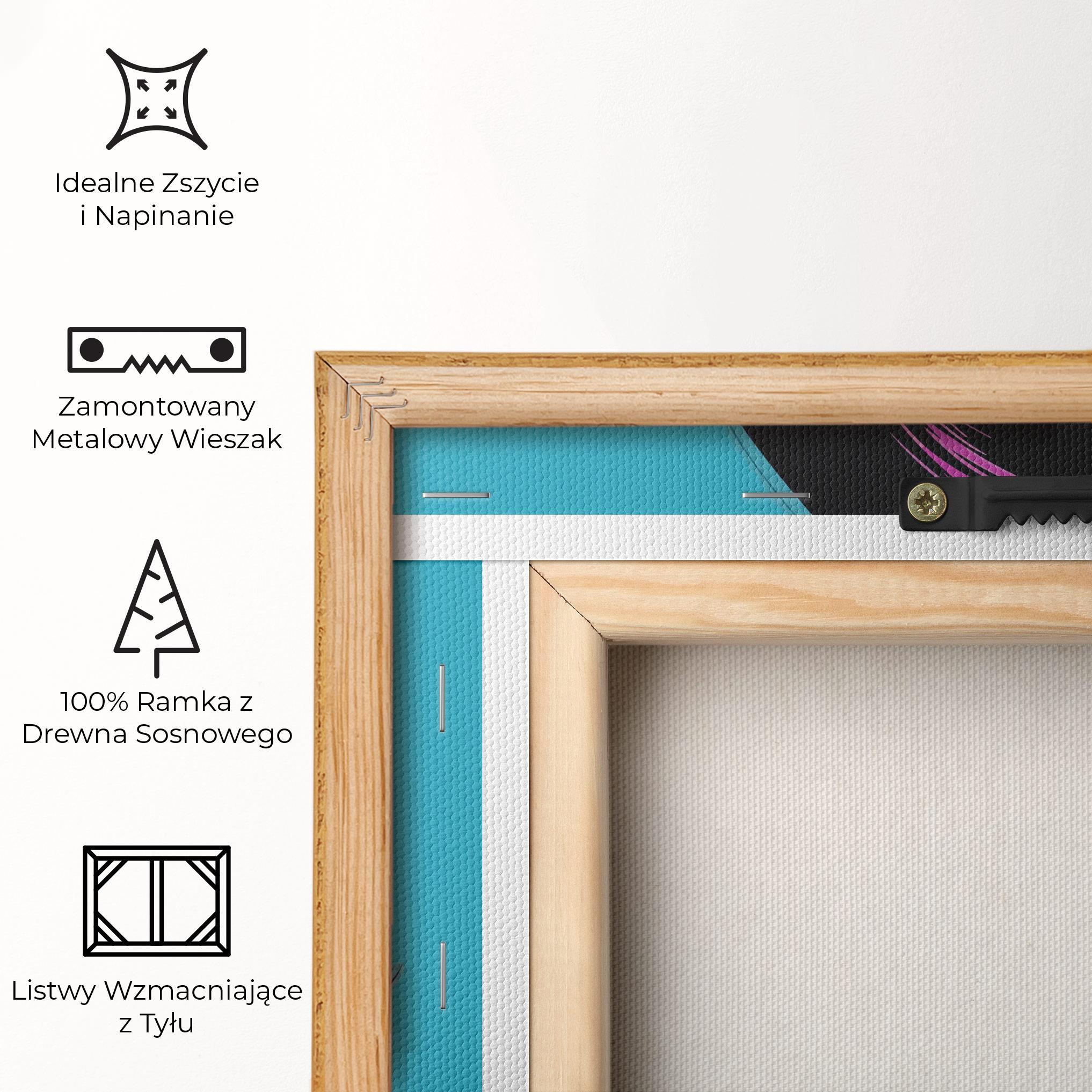 Obraz na Płótnie Pop Purple Woman mockup 5